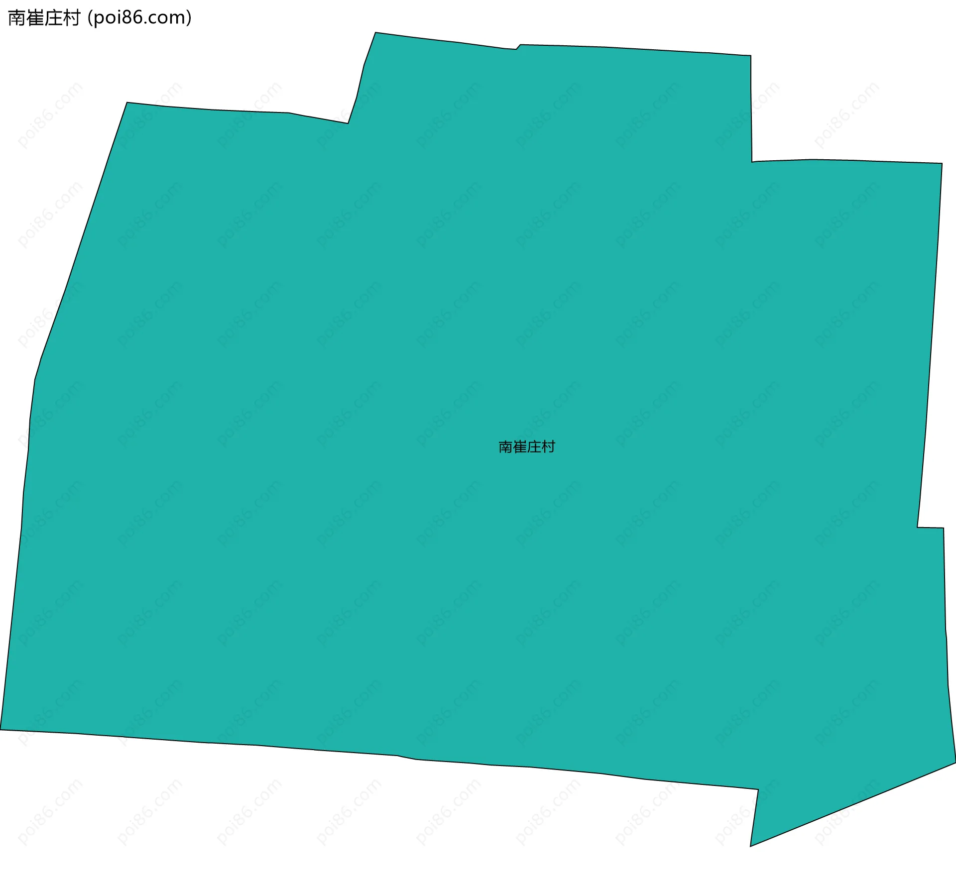 南崔庄村边界地图