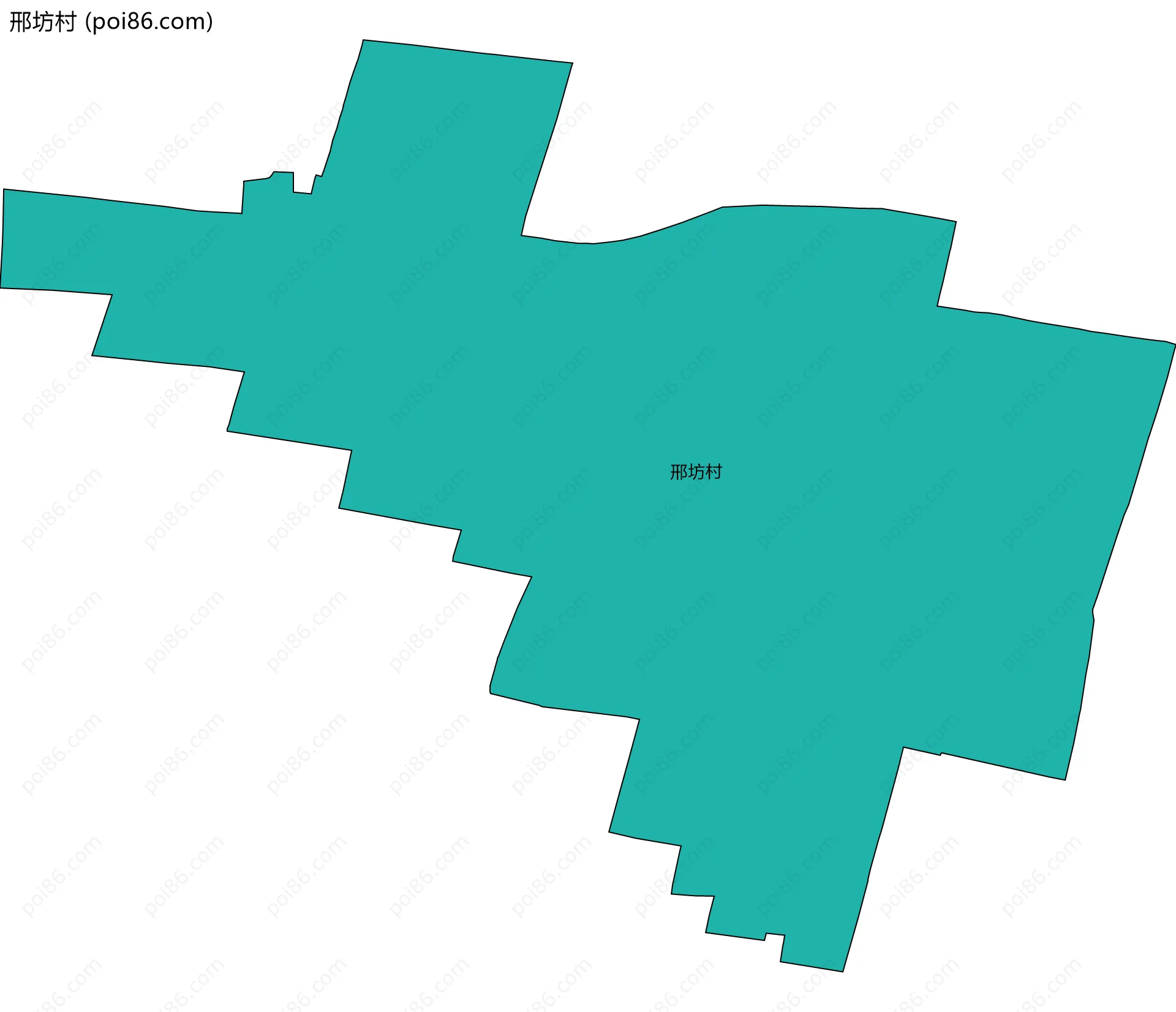 邢坊村边界地图