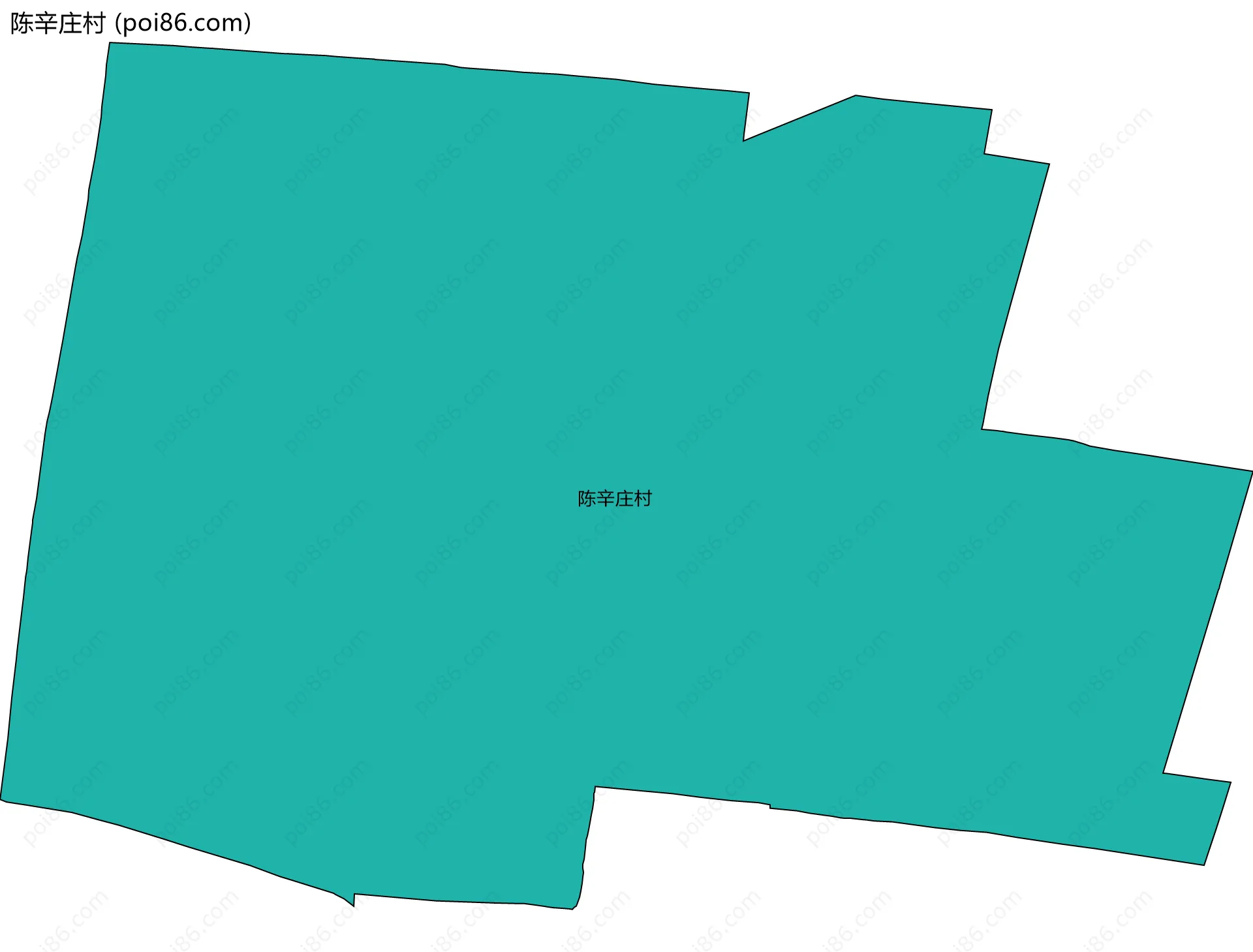 陈辛庄村边界地图