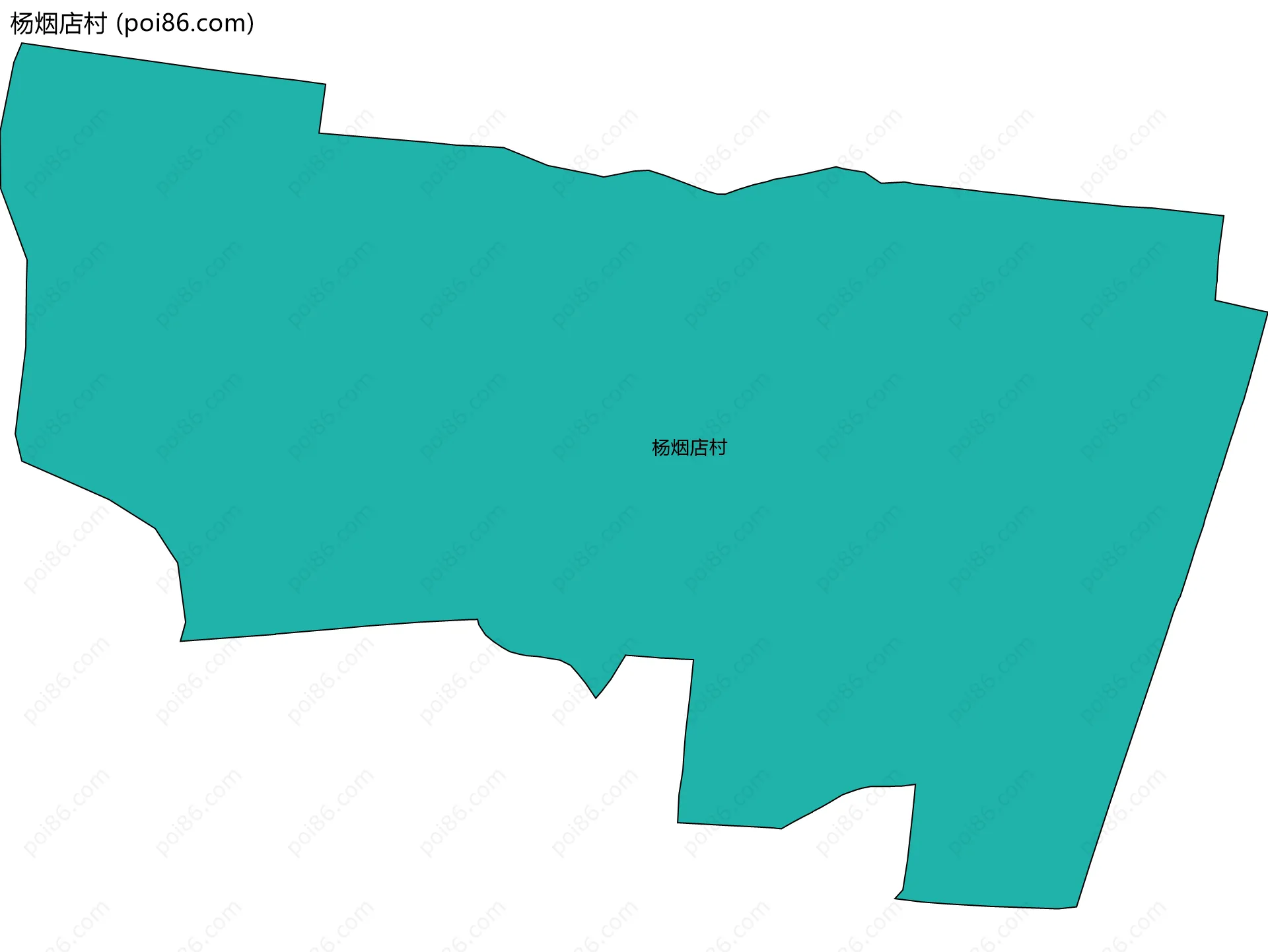 杨烟店村边界地图