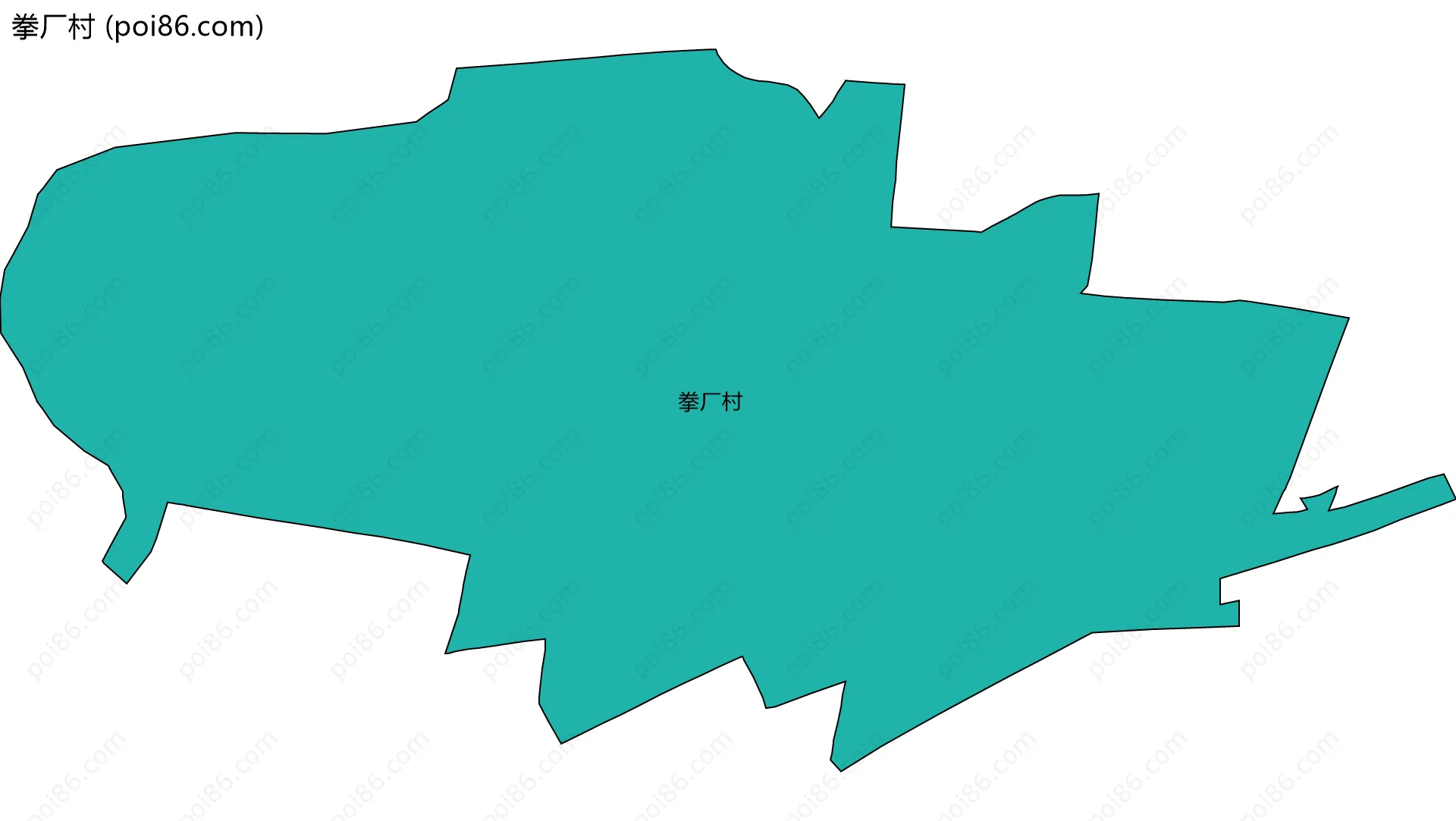 拳厂村边界地图