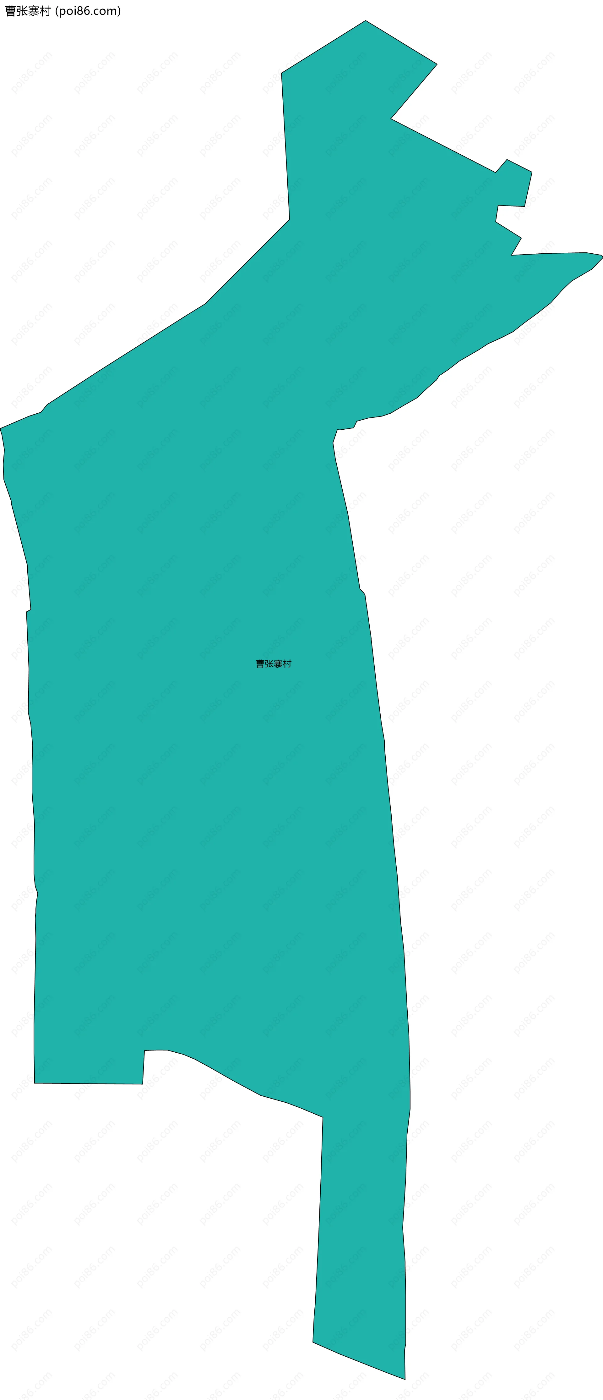 曹张寨村边界地图