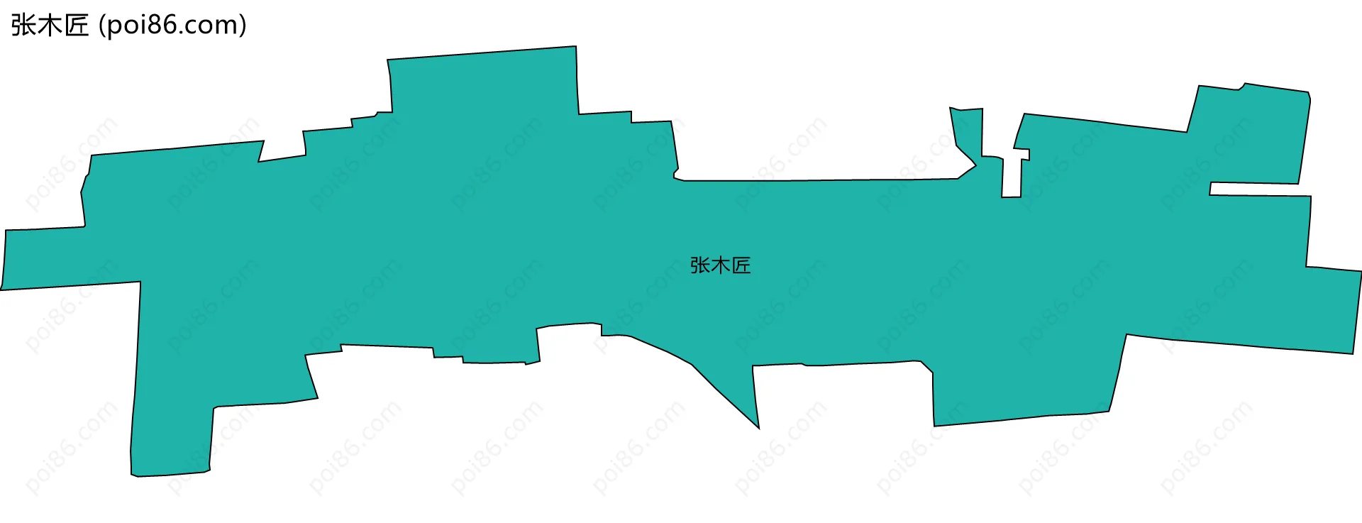 张木匠边界地图