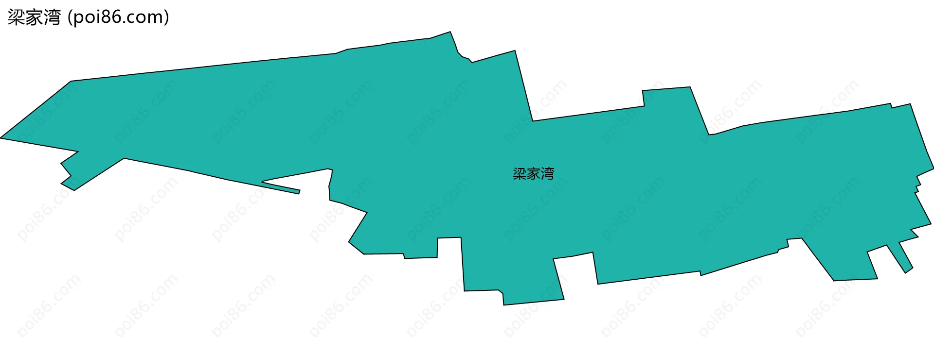 梁家湾边界地图