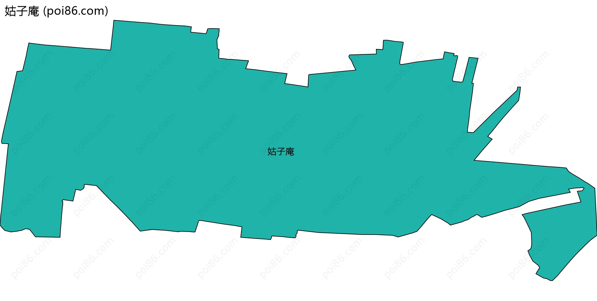 姑子庵边界地图