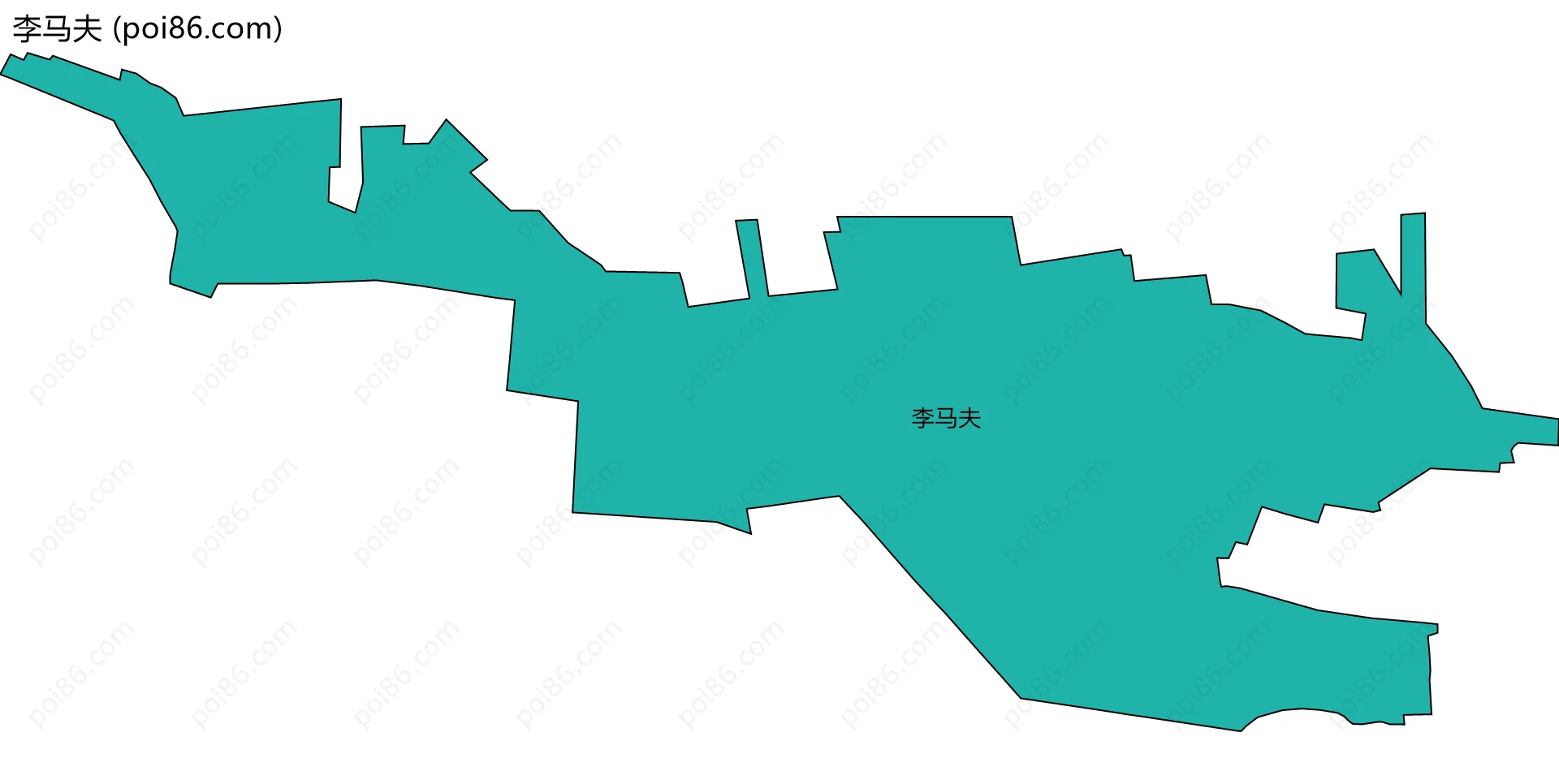 李马夫边界地图