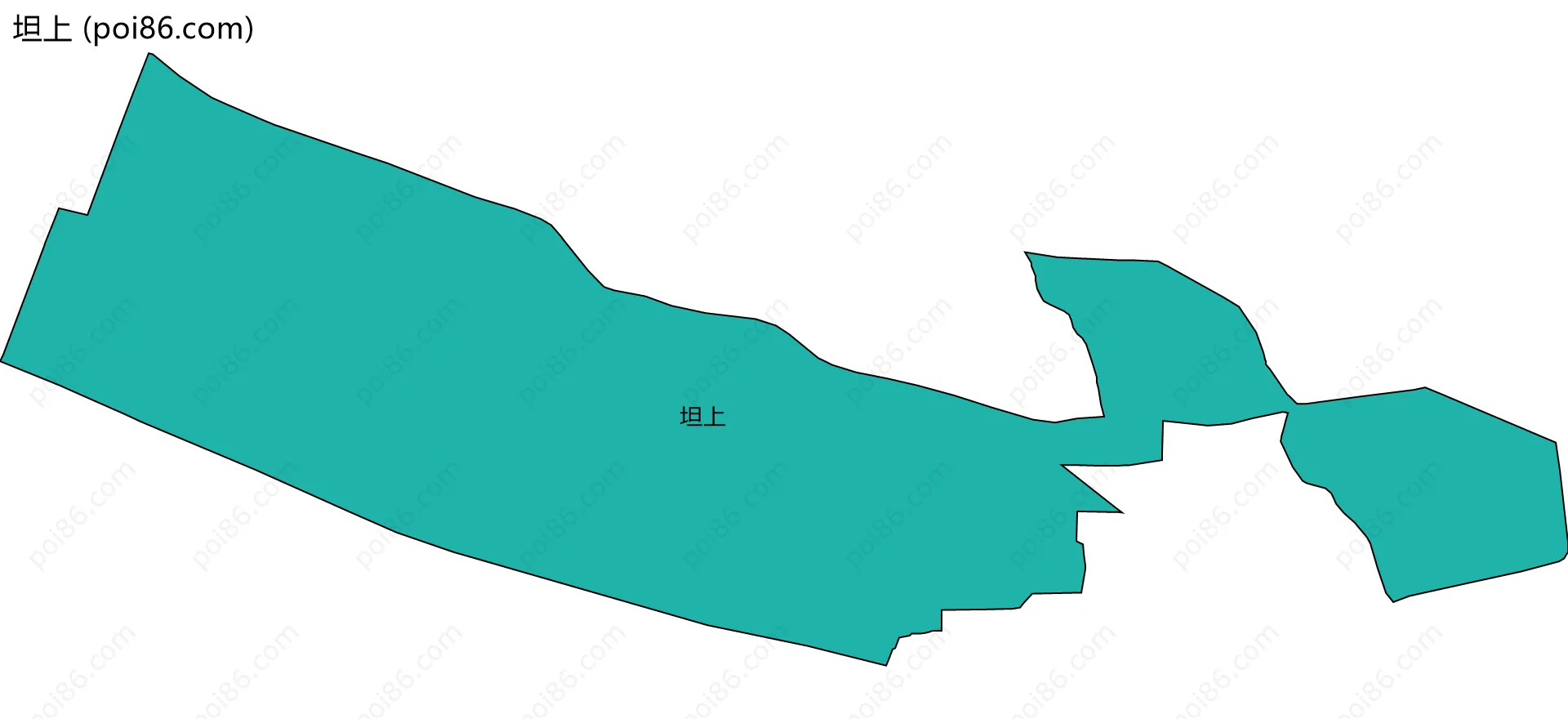 坦上边界地图