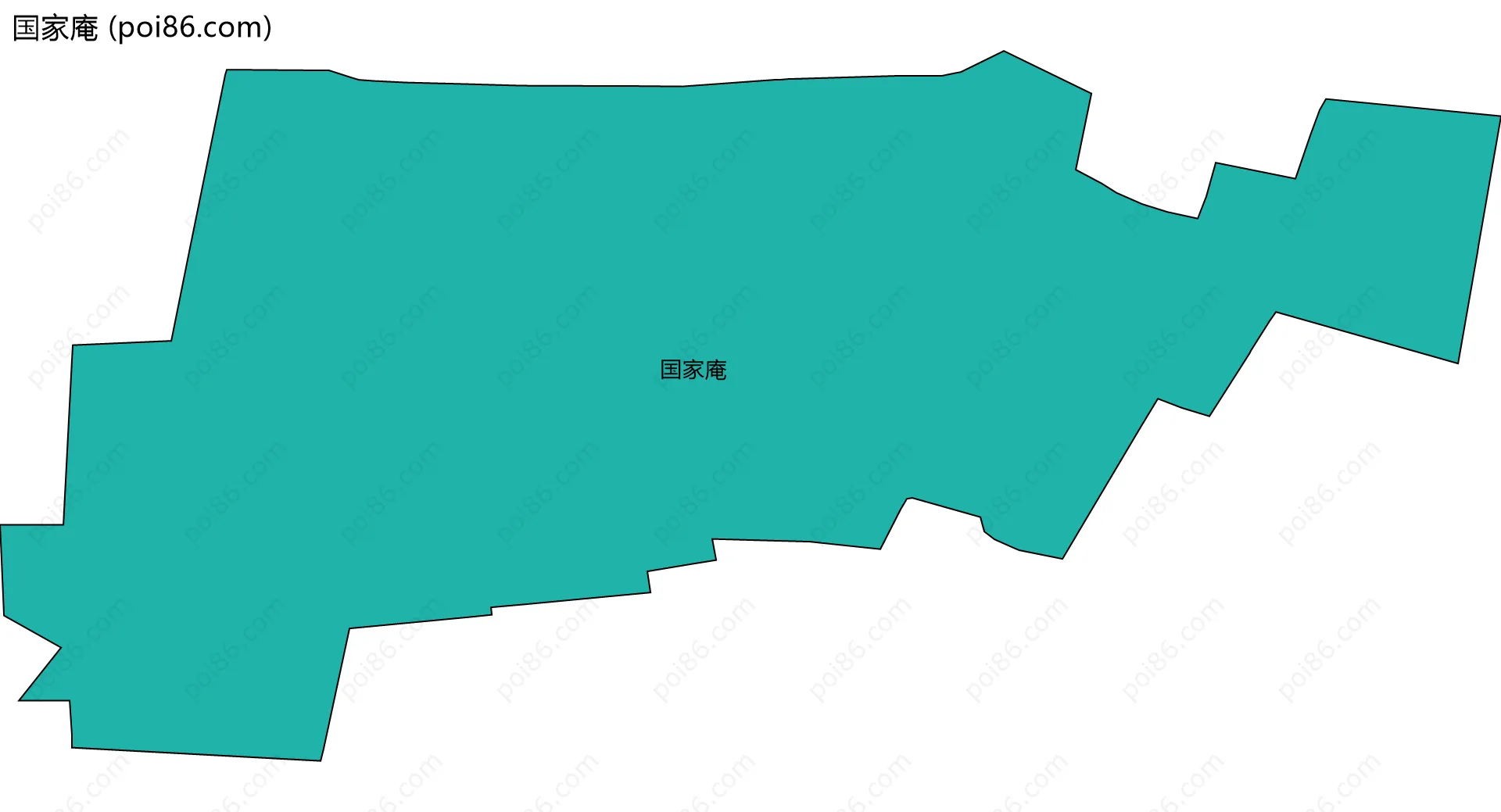 国家庵边界地图