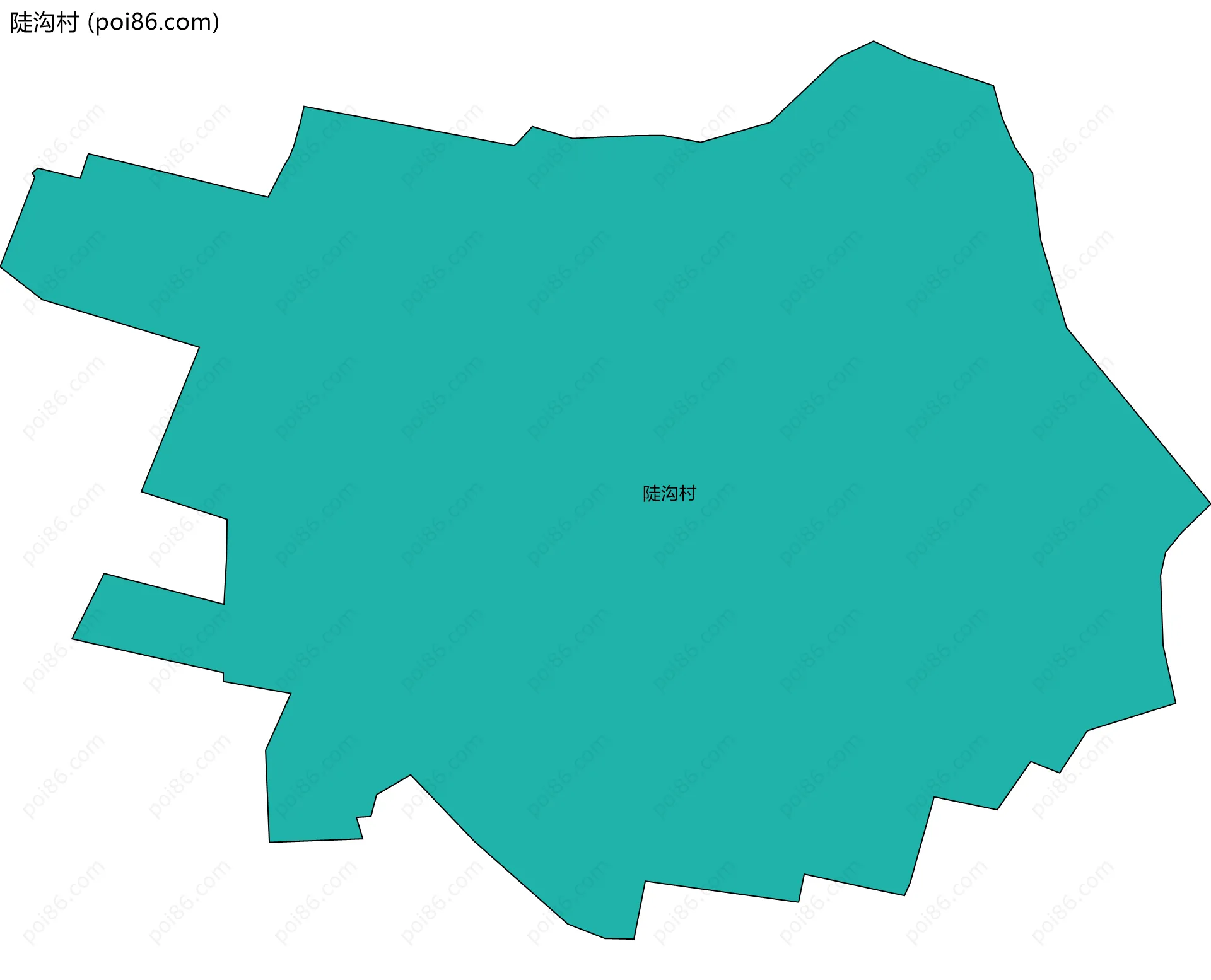 陡沟村边界地图