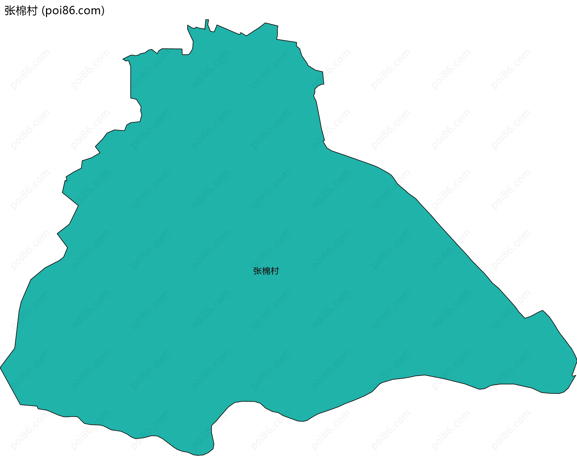 张棉村边界地图