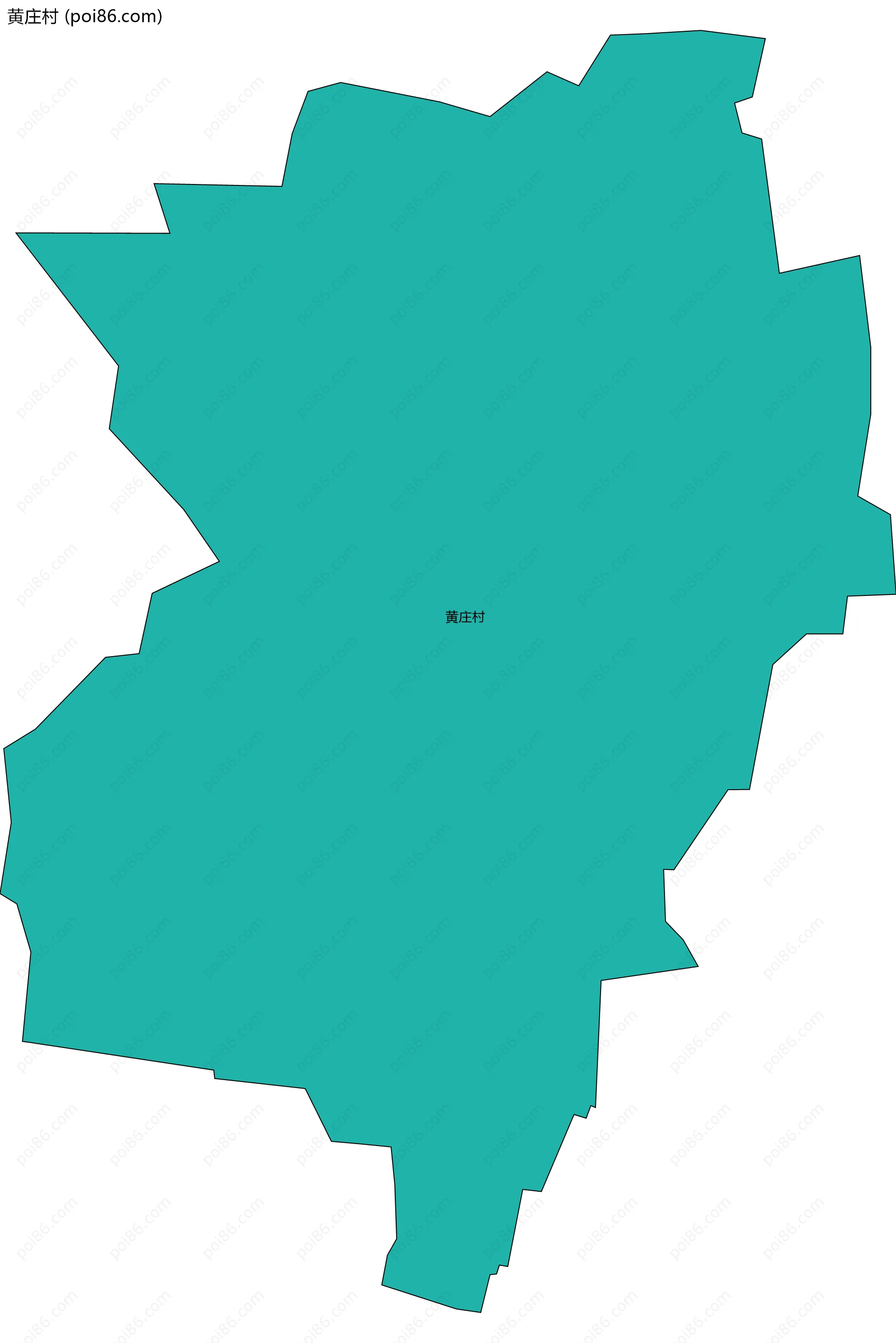 黄庄村边界地图