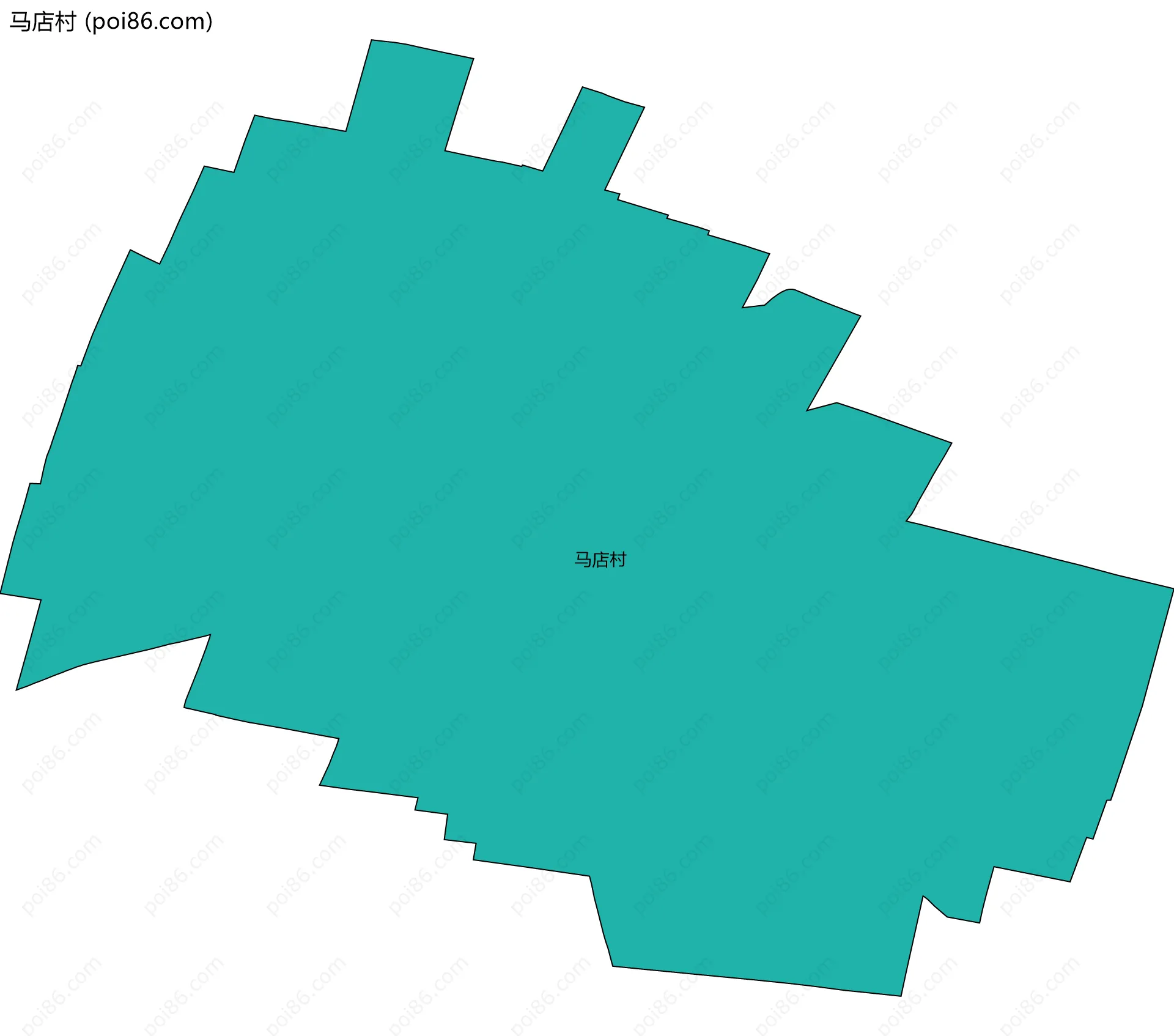 马店村边界地图