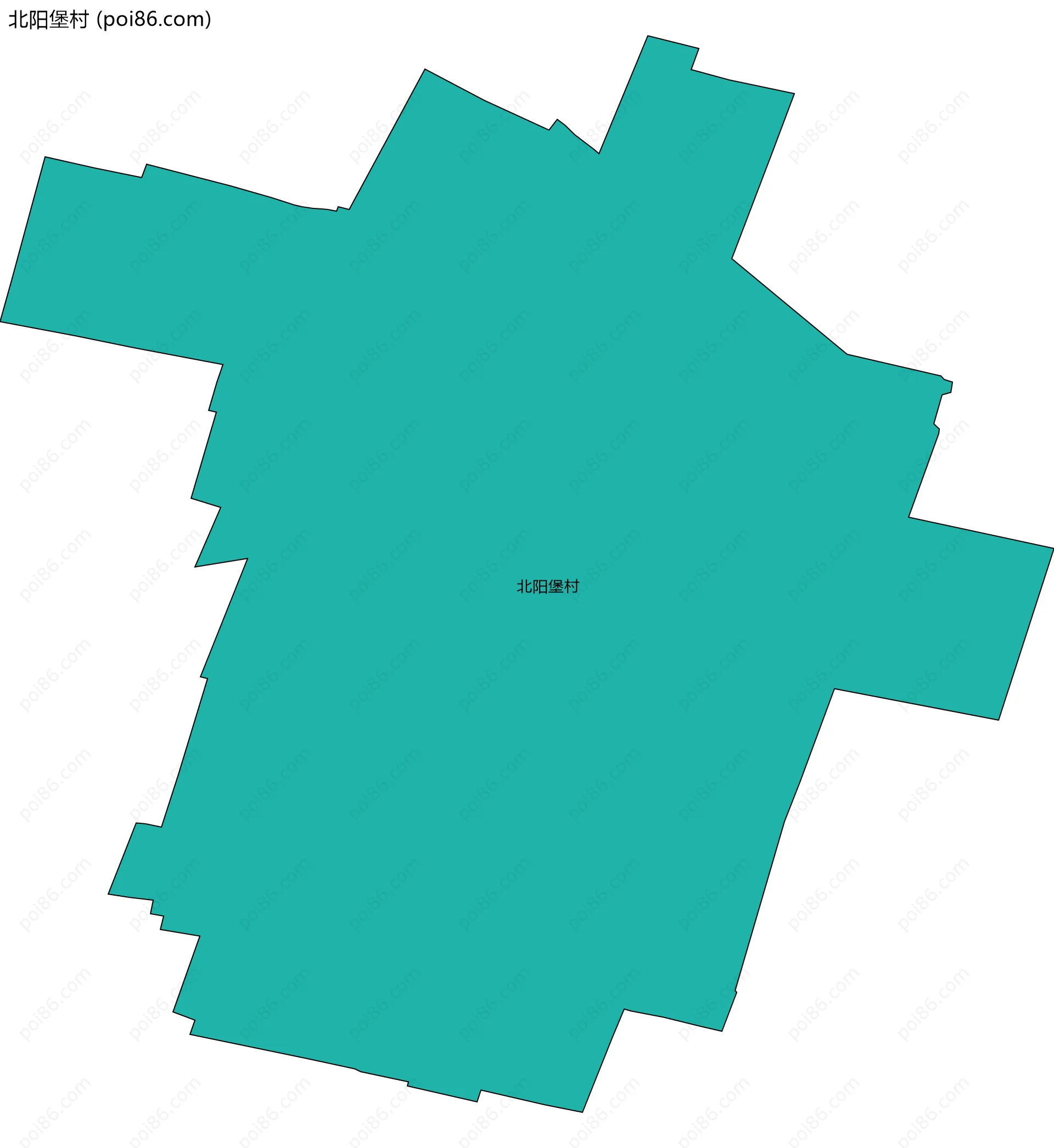 北阳堡村边界地图