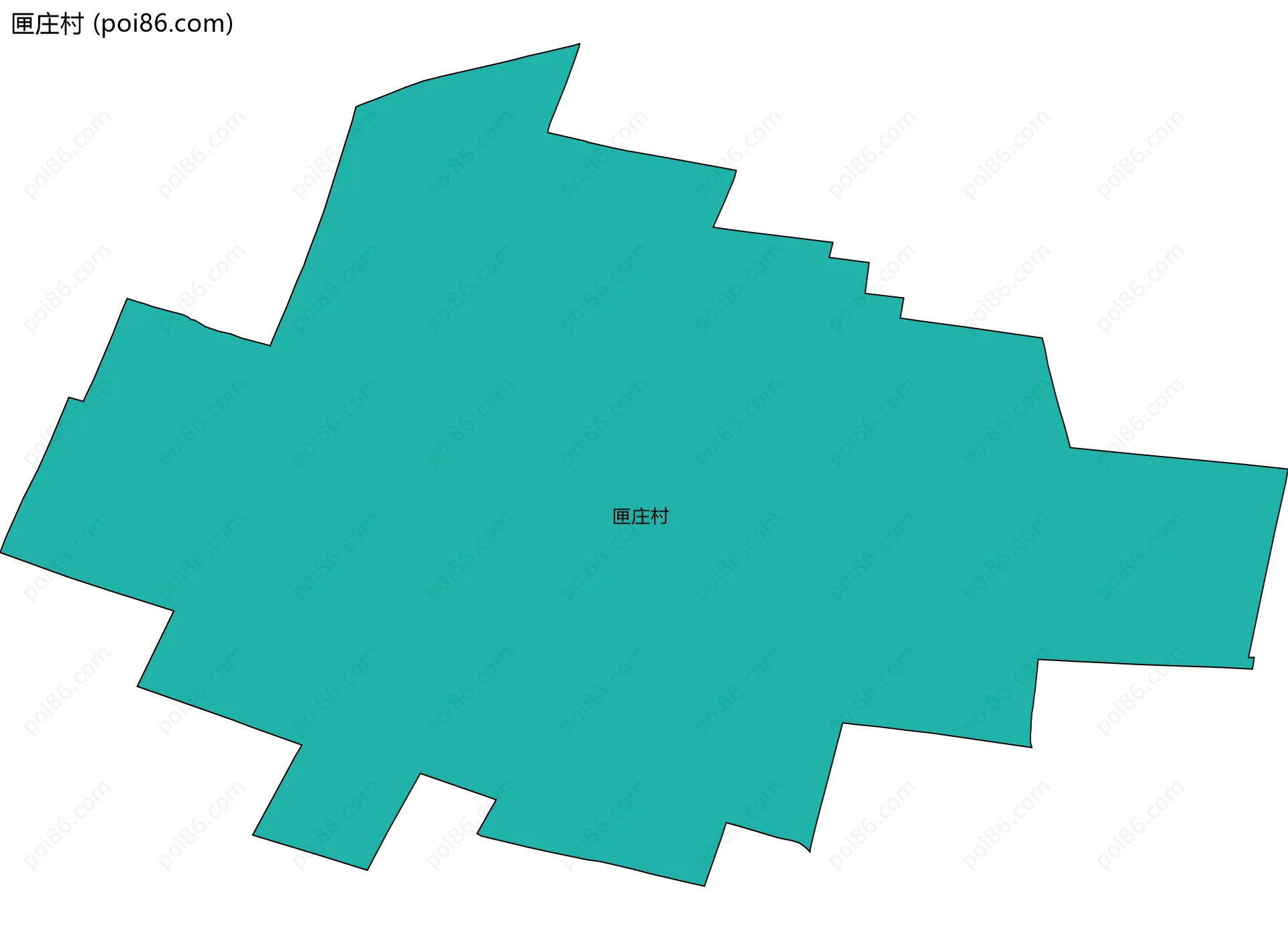 匣庄村边界地图