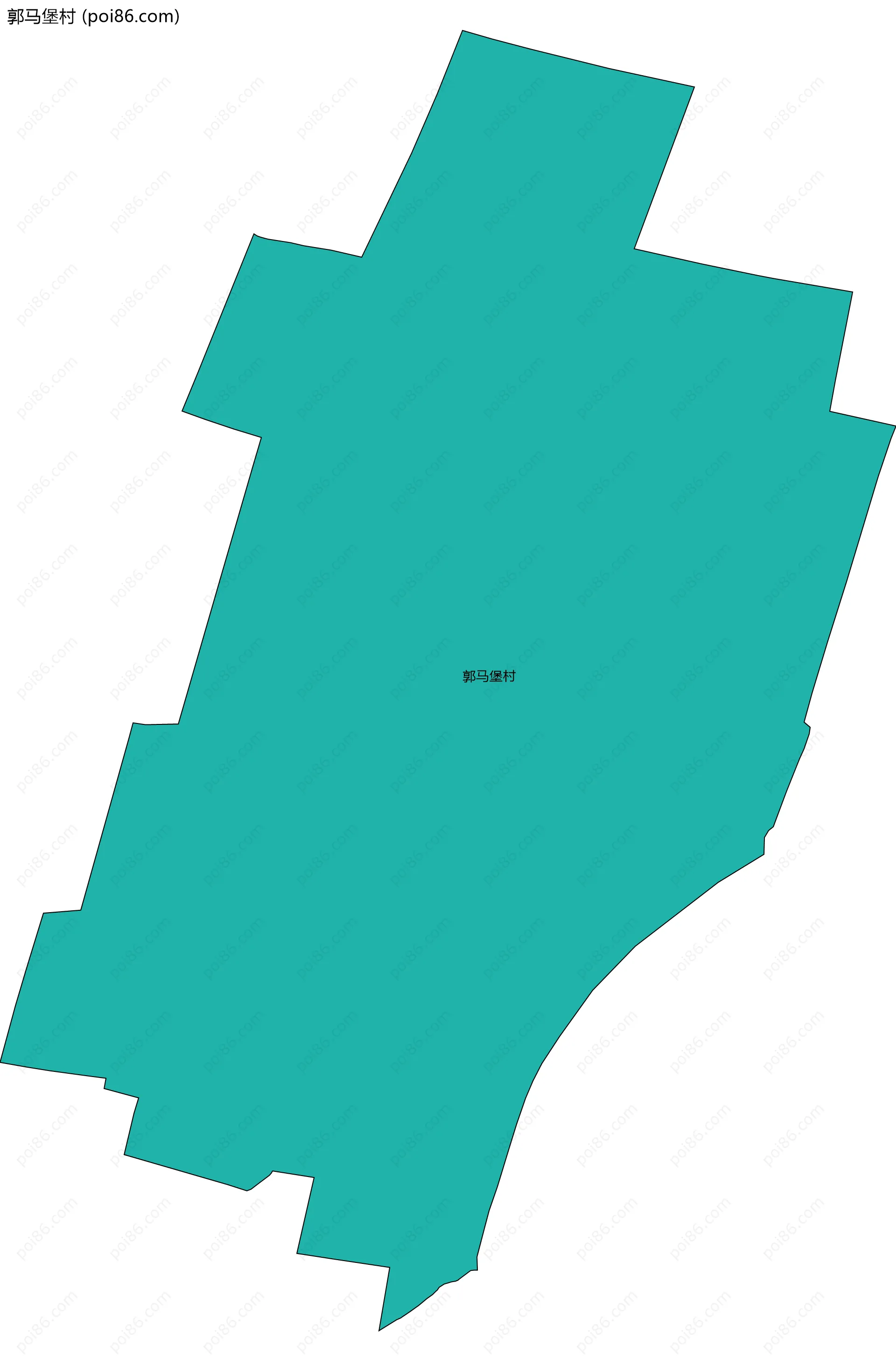 郭马堡村边界地图