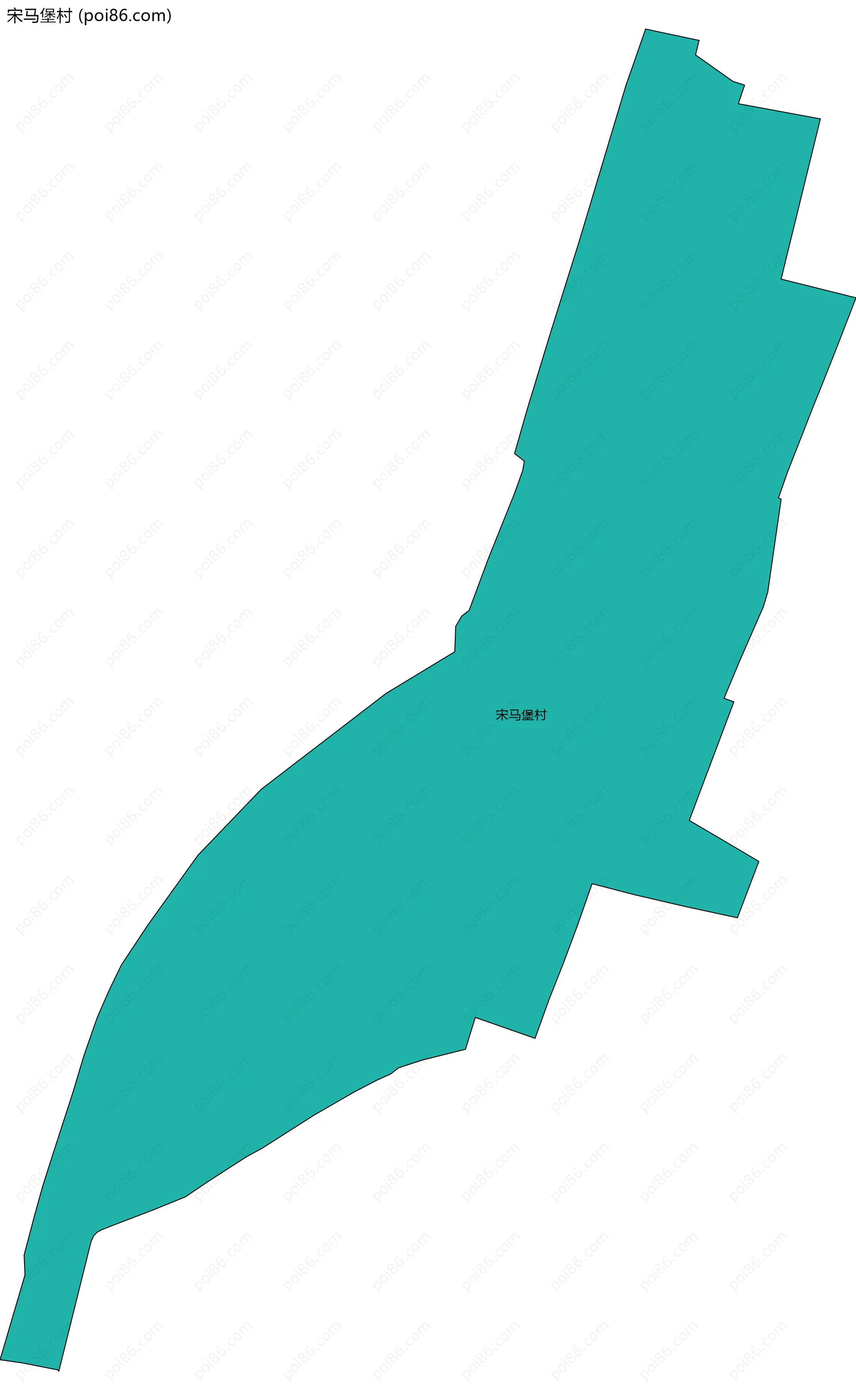 宋马堡村边界地图