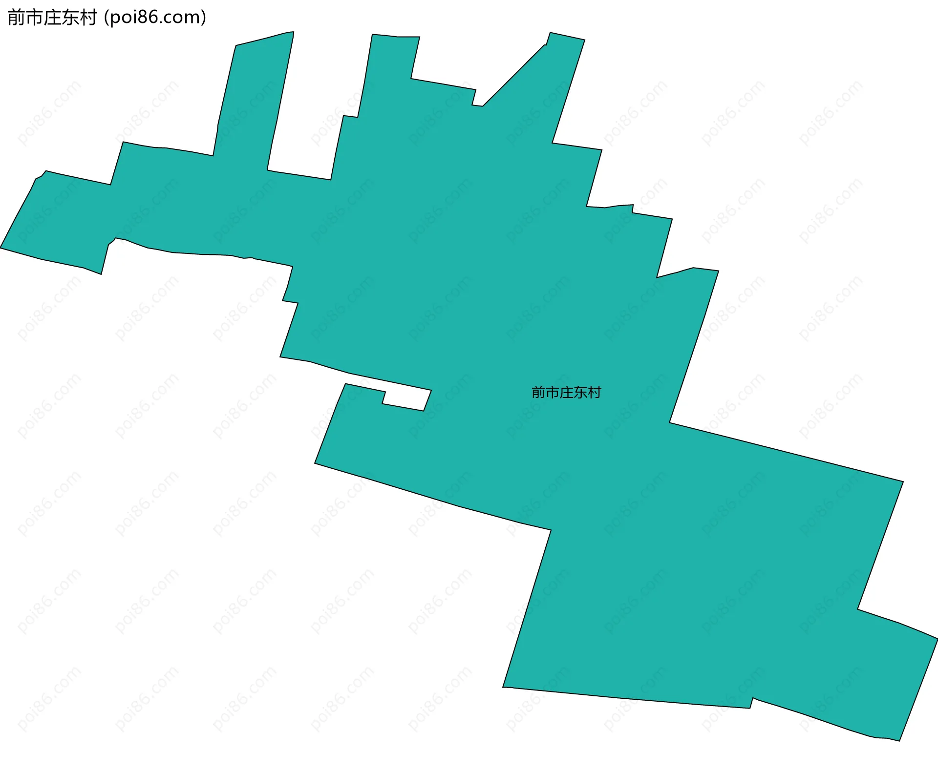 前市庄东村边界地图