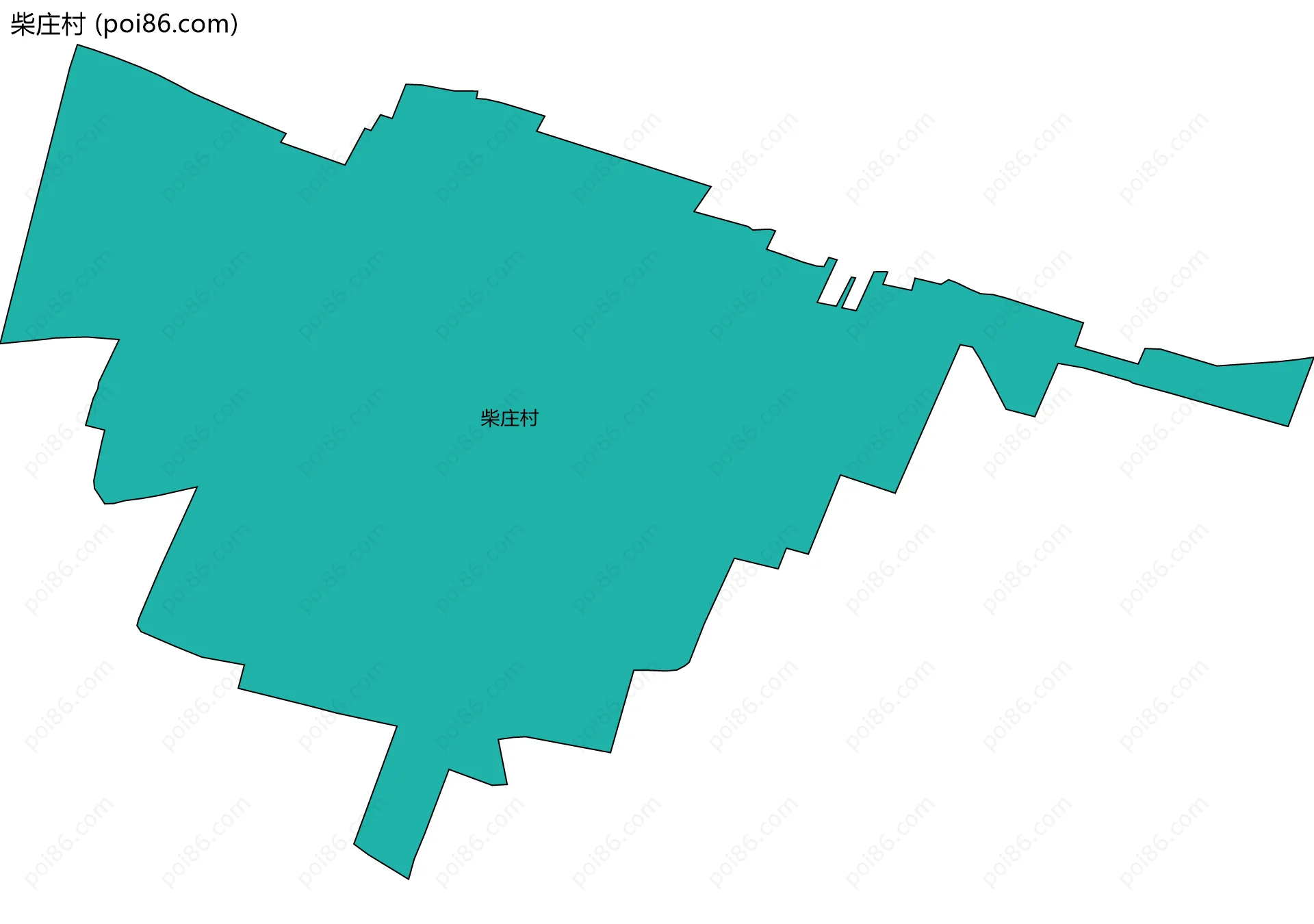 柴庄村边界地图
