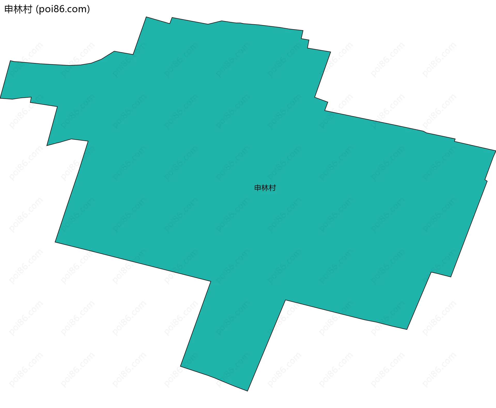 申林村边界地图