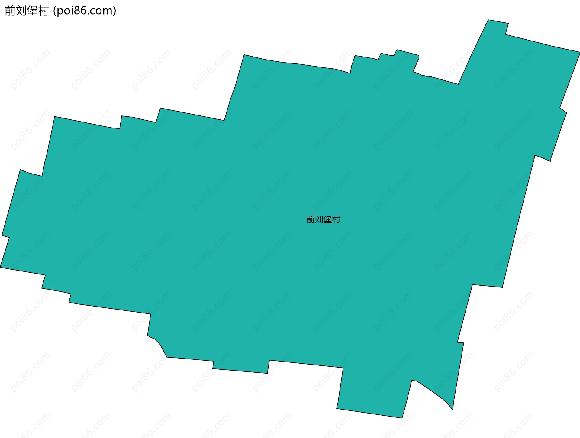 前刘堡村边界地图
