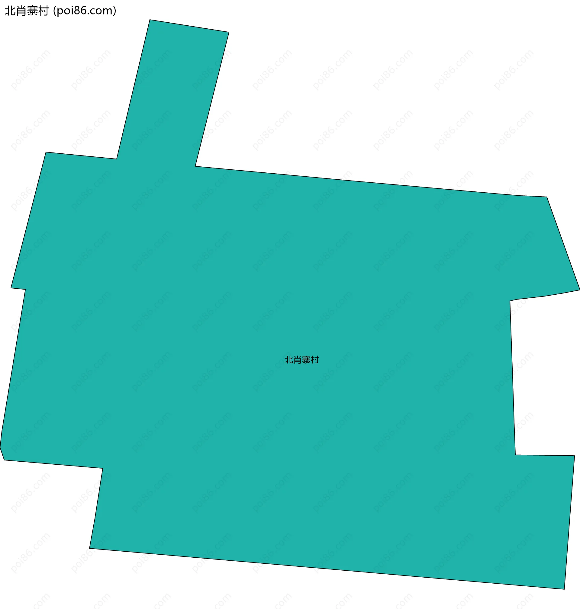 北肖寨村边界地图