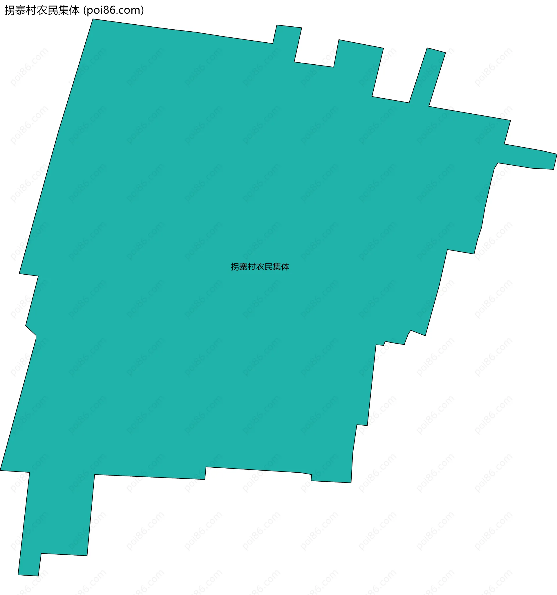 拐寨村农民集体边界地图