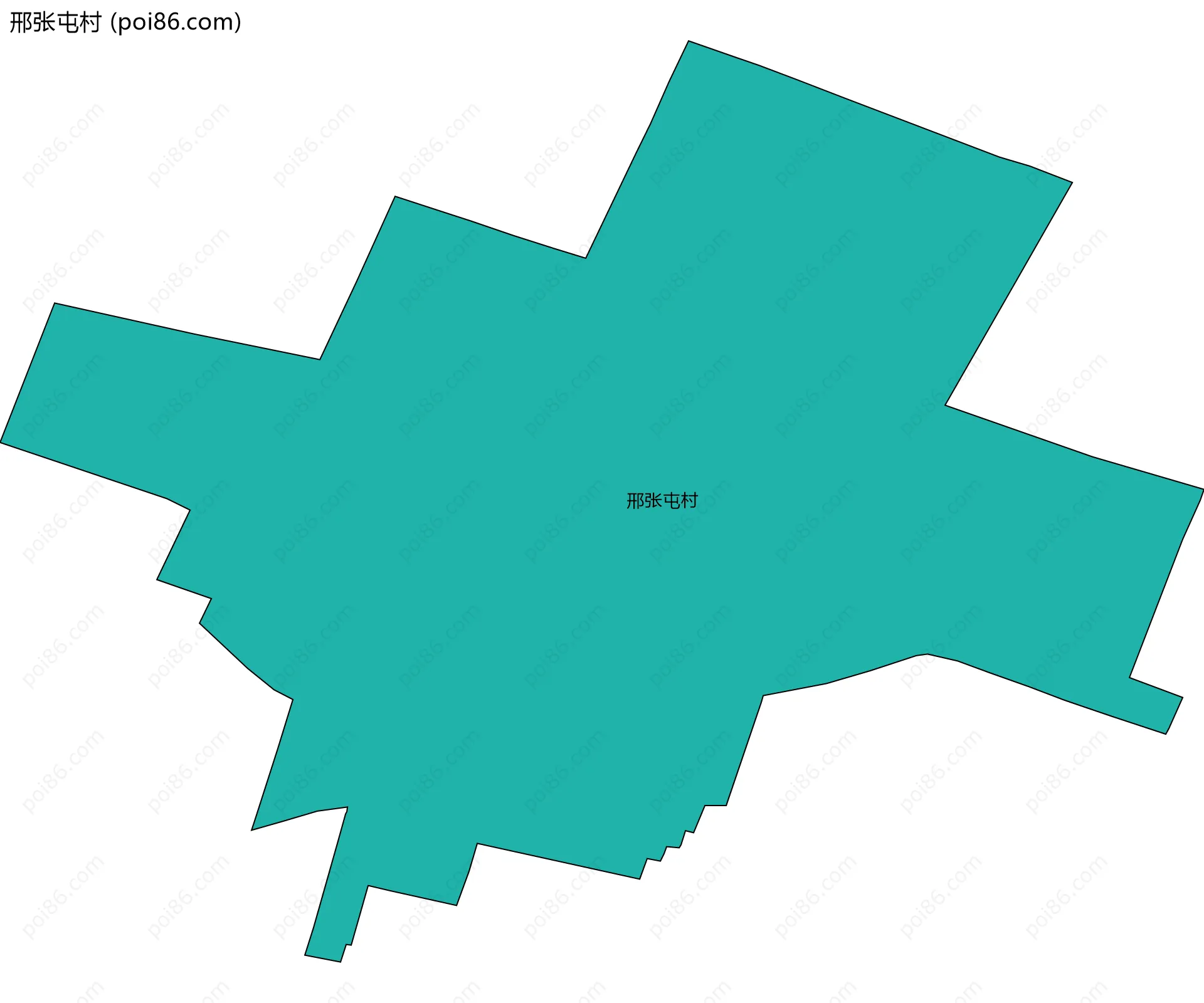 邢张屯村边界地图