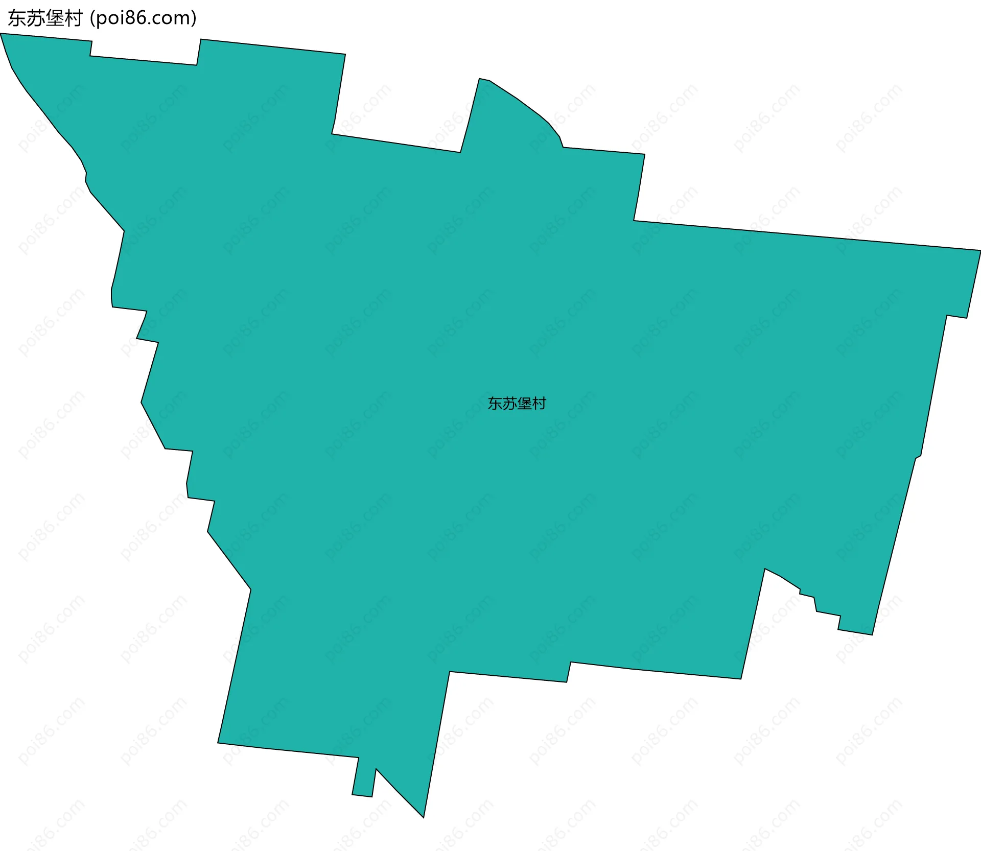 东苏堡村边界地图