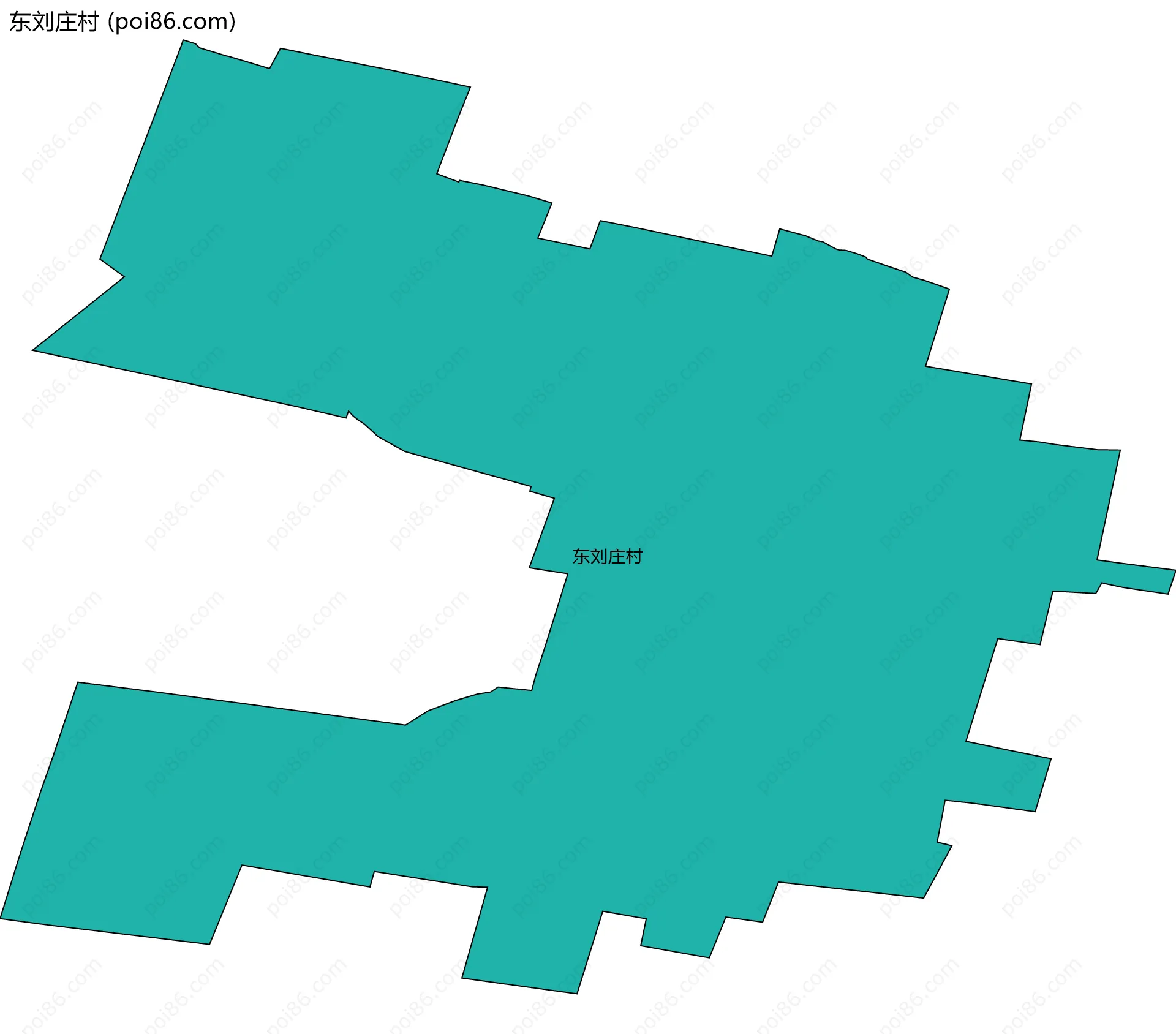 东刘庄村边界地图