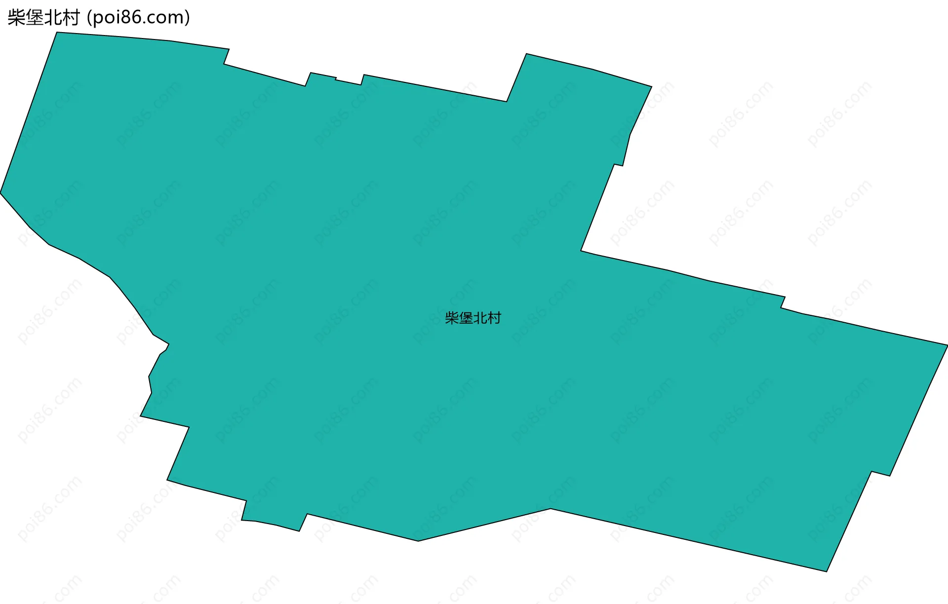 柴堡北村边界地图
