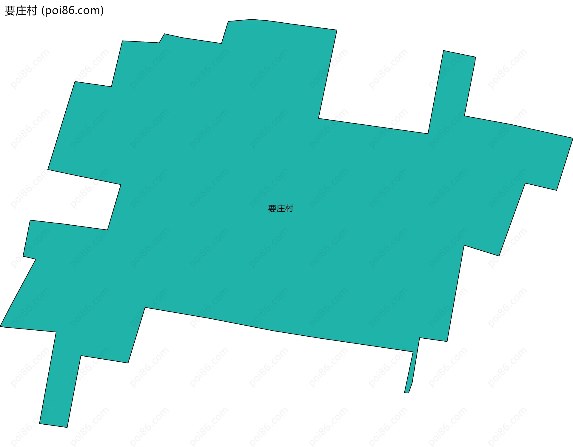 要庄村边界地图