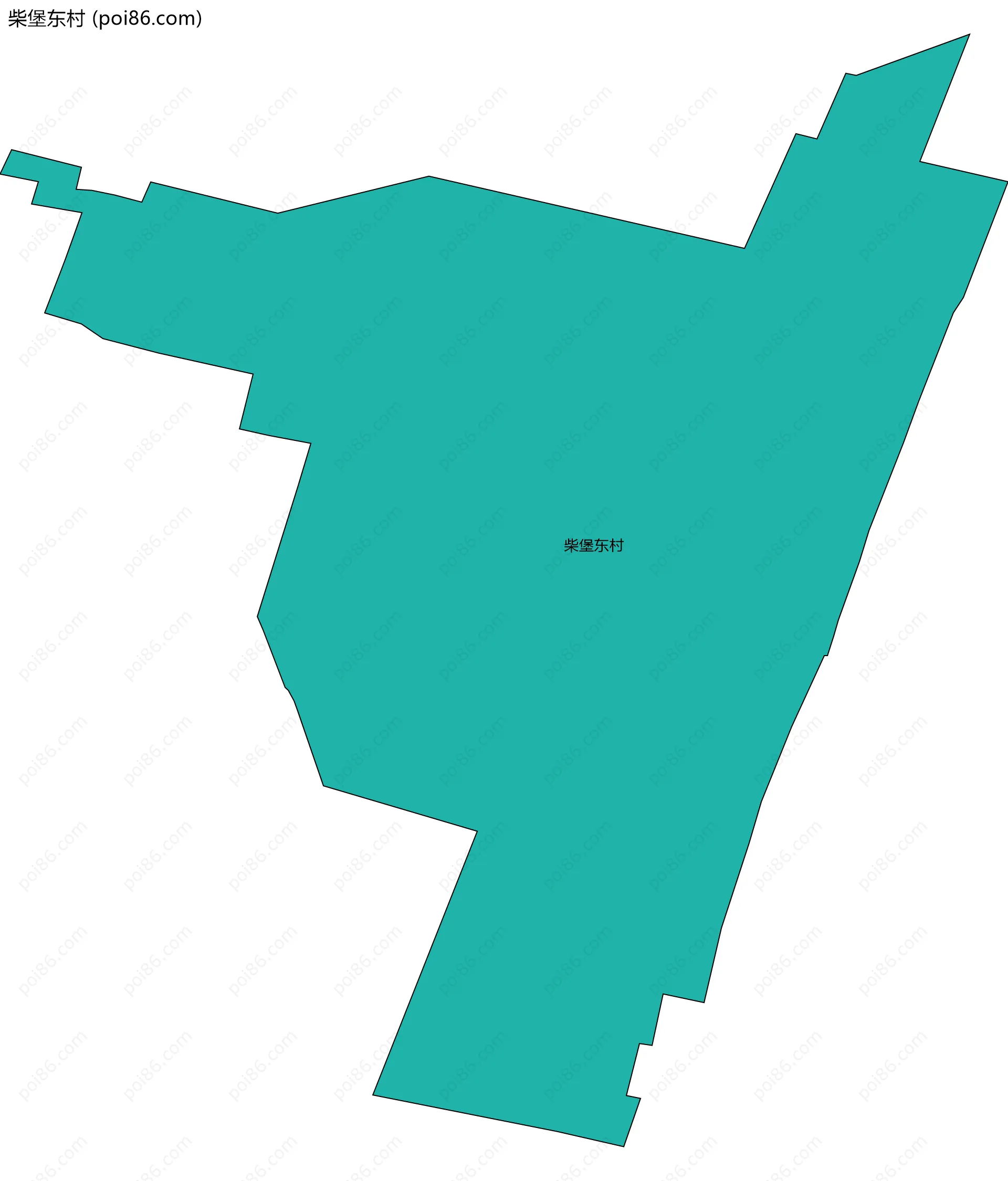 柴堡东村边界地图