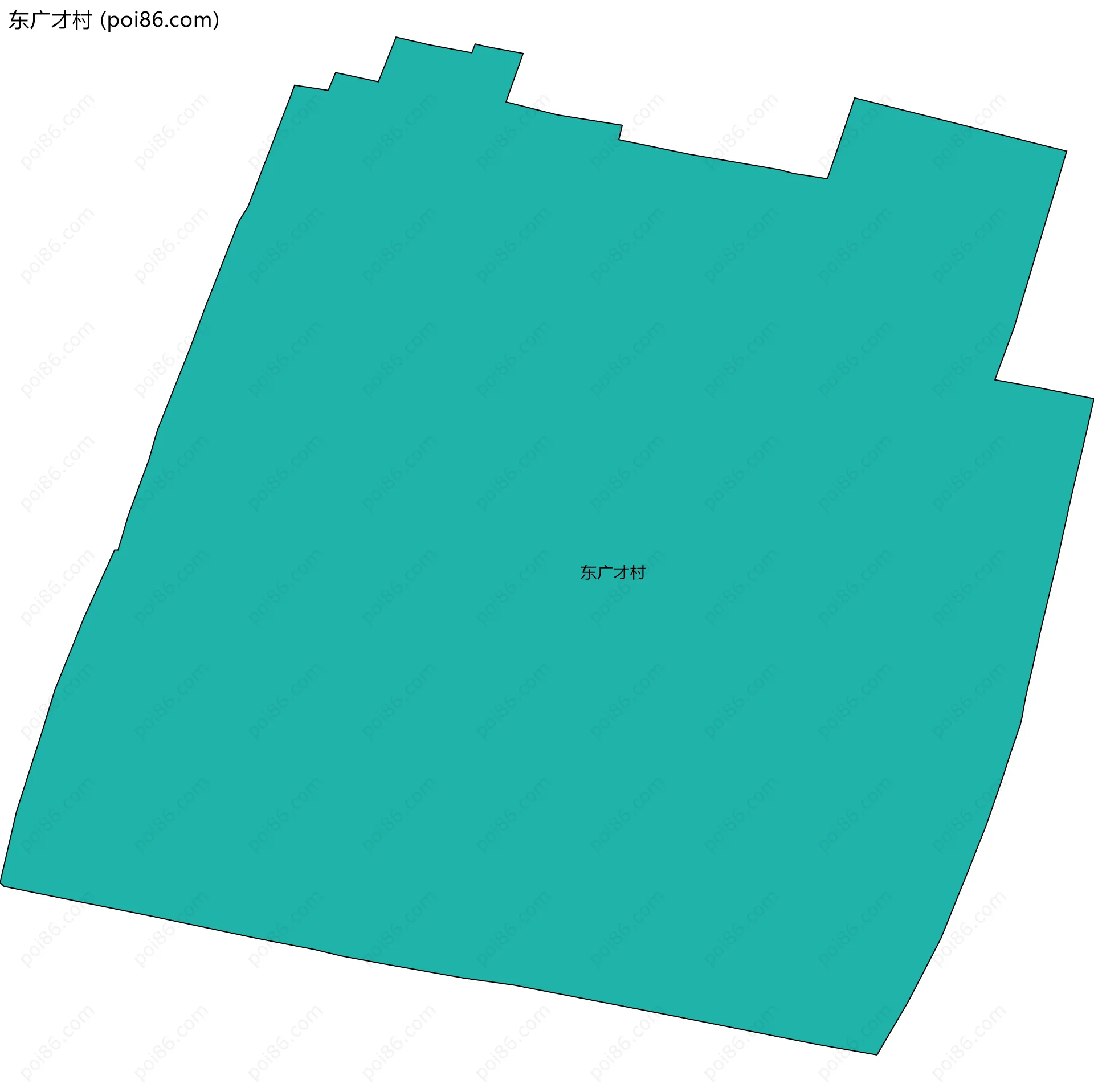 东广才村边界地图