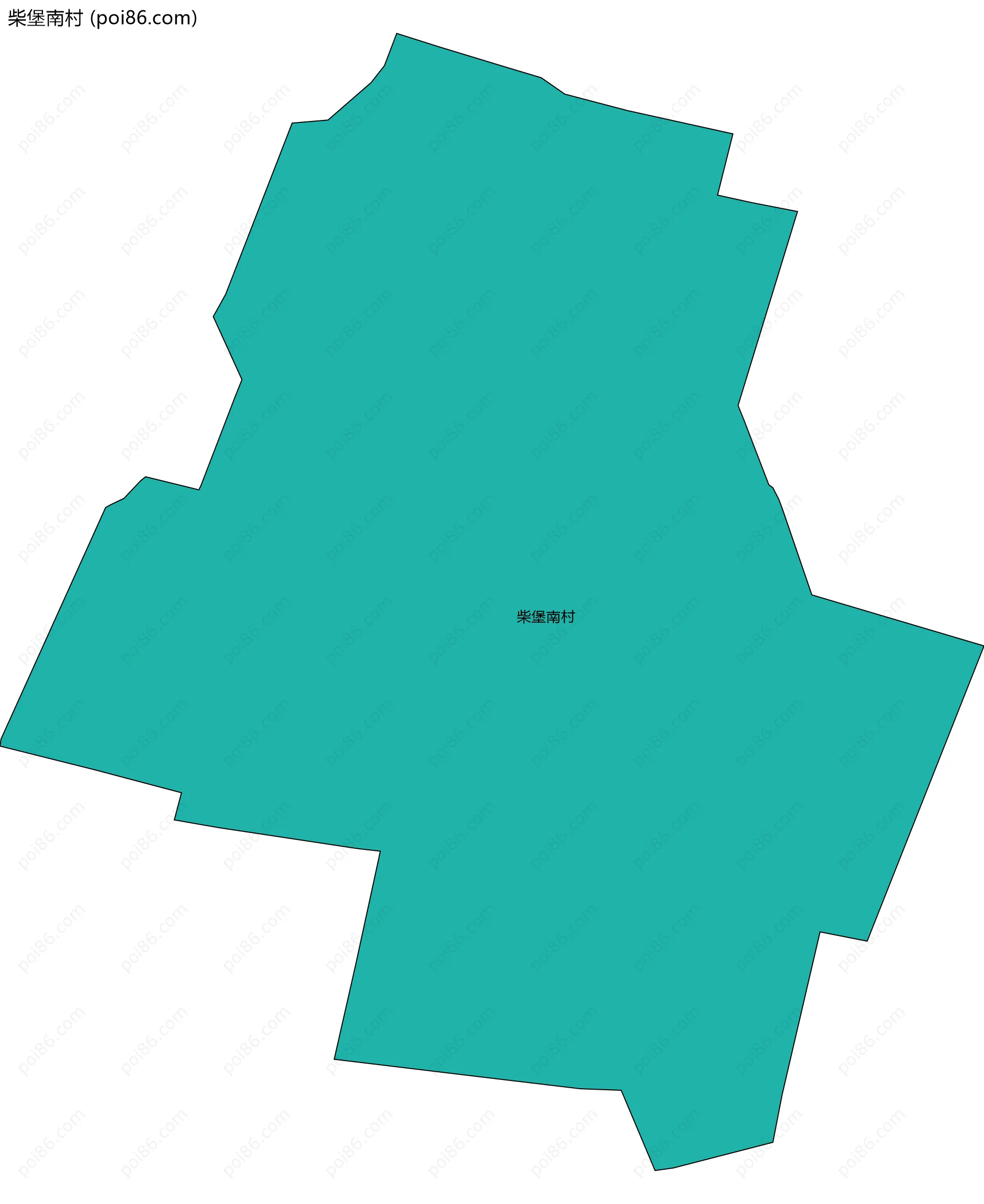 柴堡南村边界地图