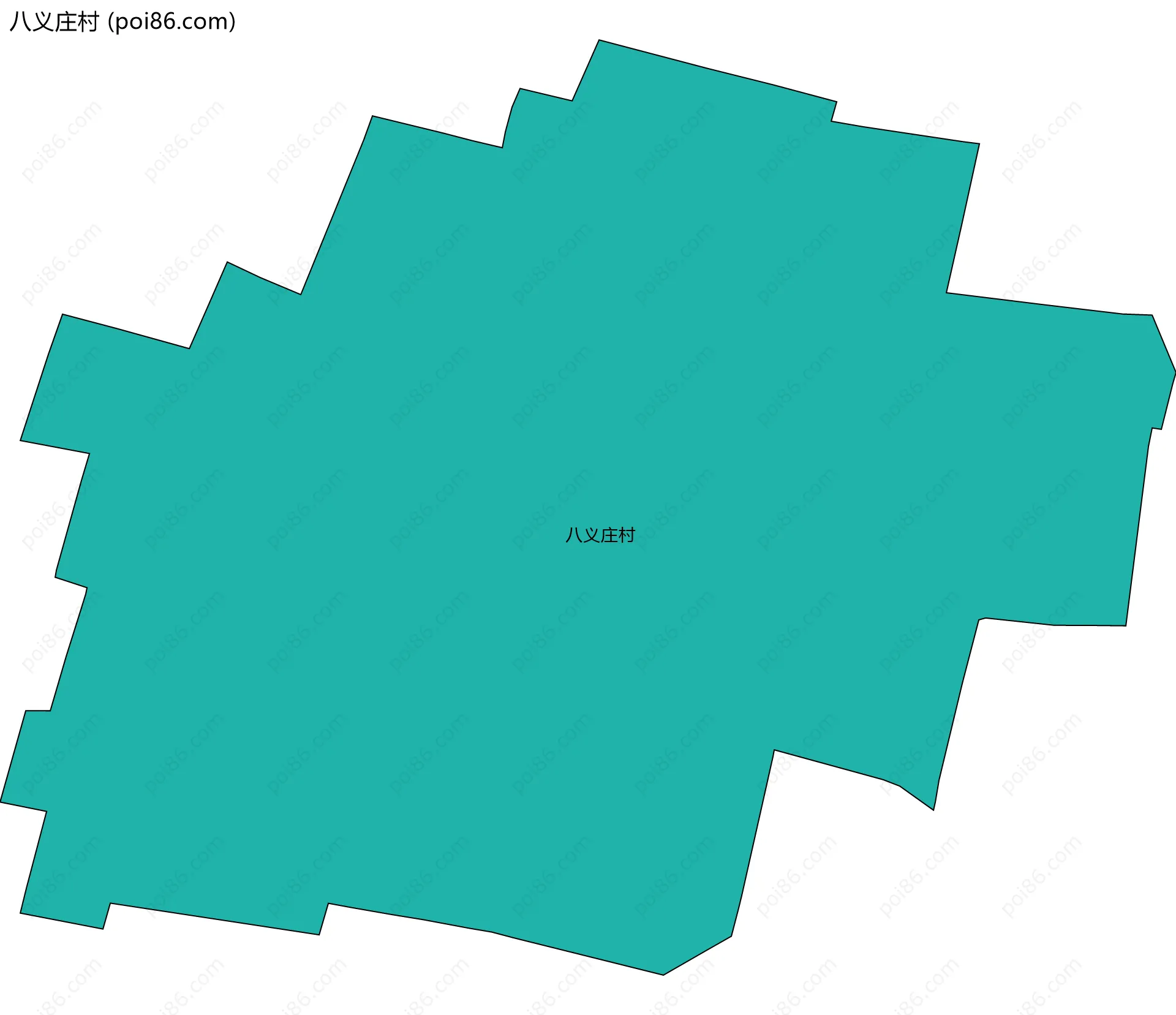 八义庄村边界地图
