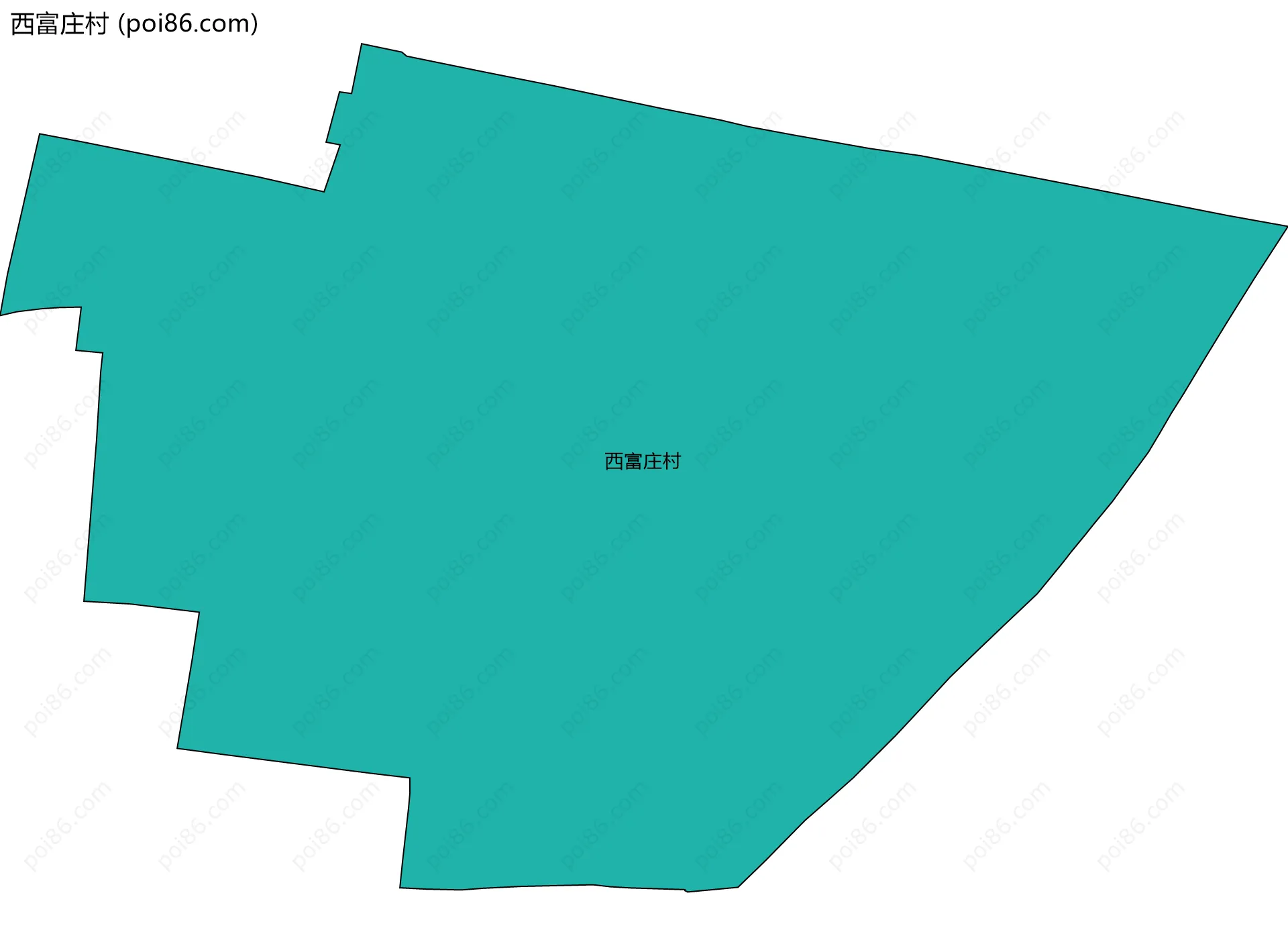 西富庄村边界地图