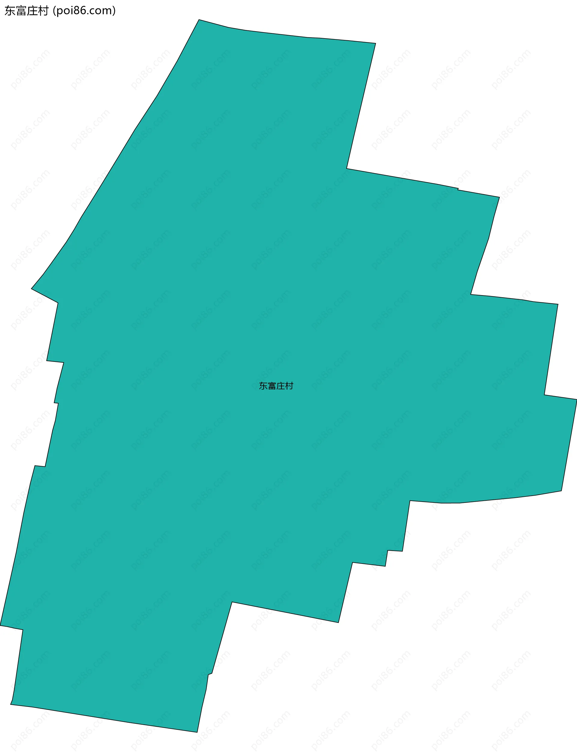 东富庄村边界地图