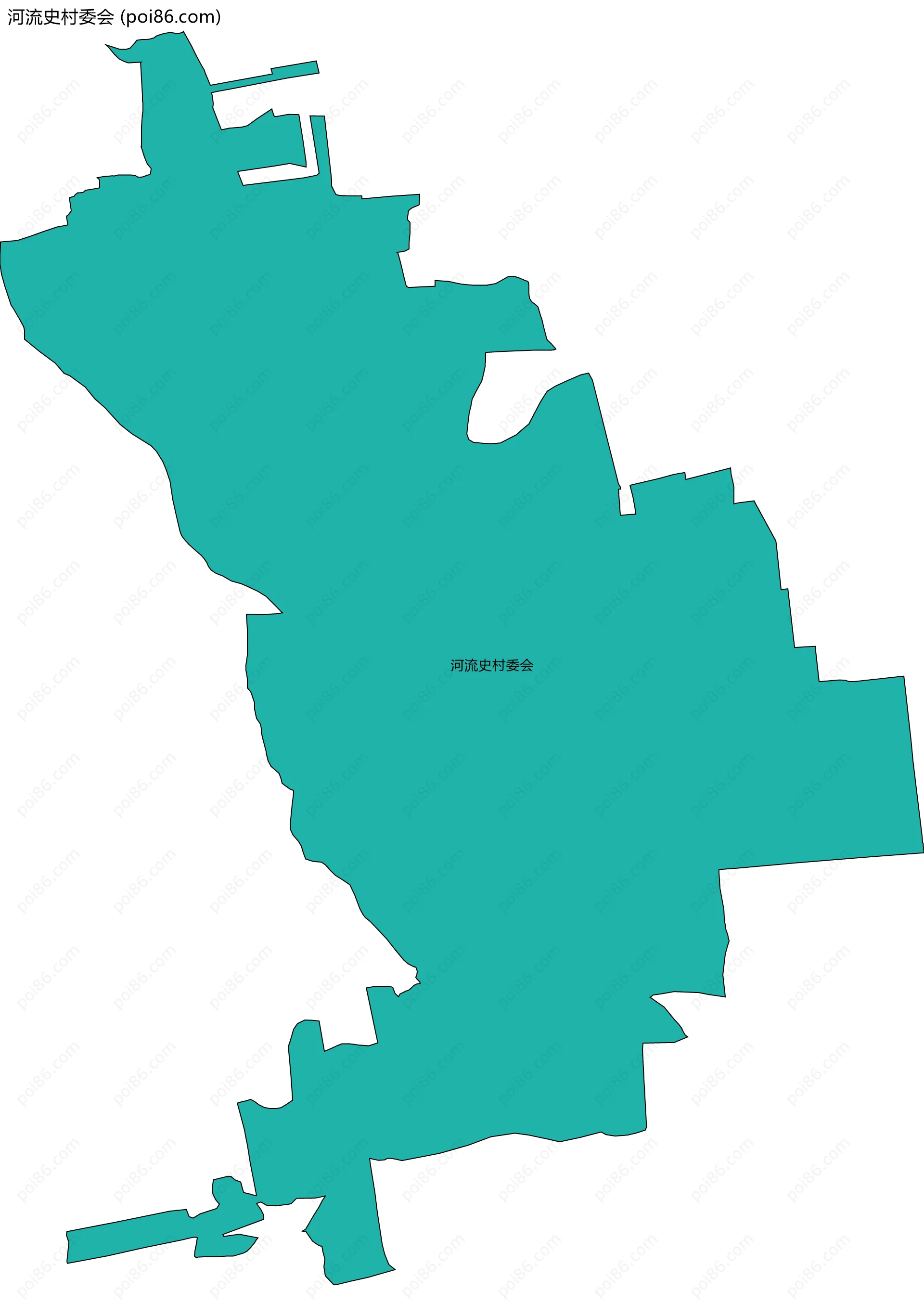 河流史村委会边界地图