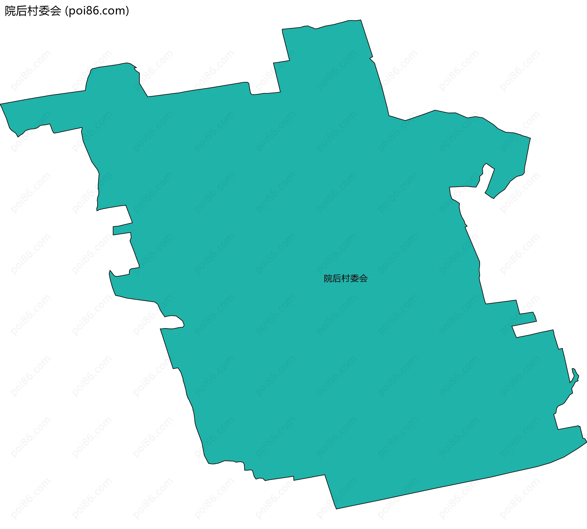 院后村委会边界地图