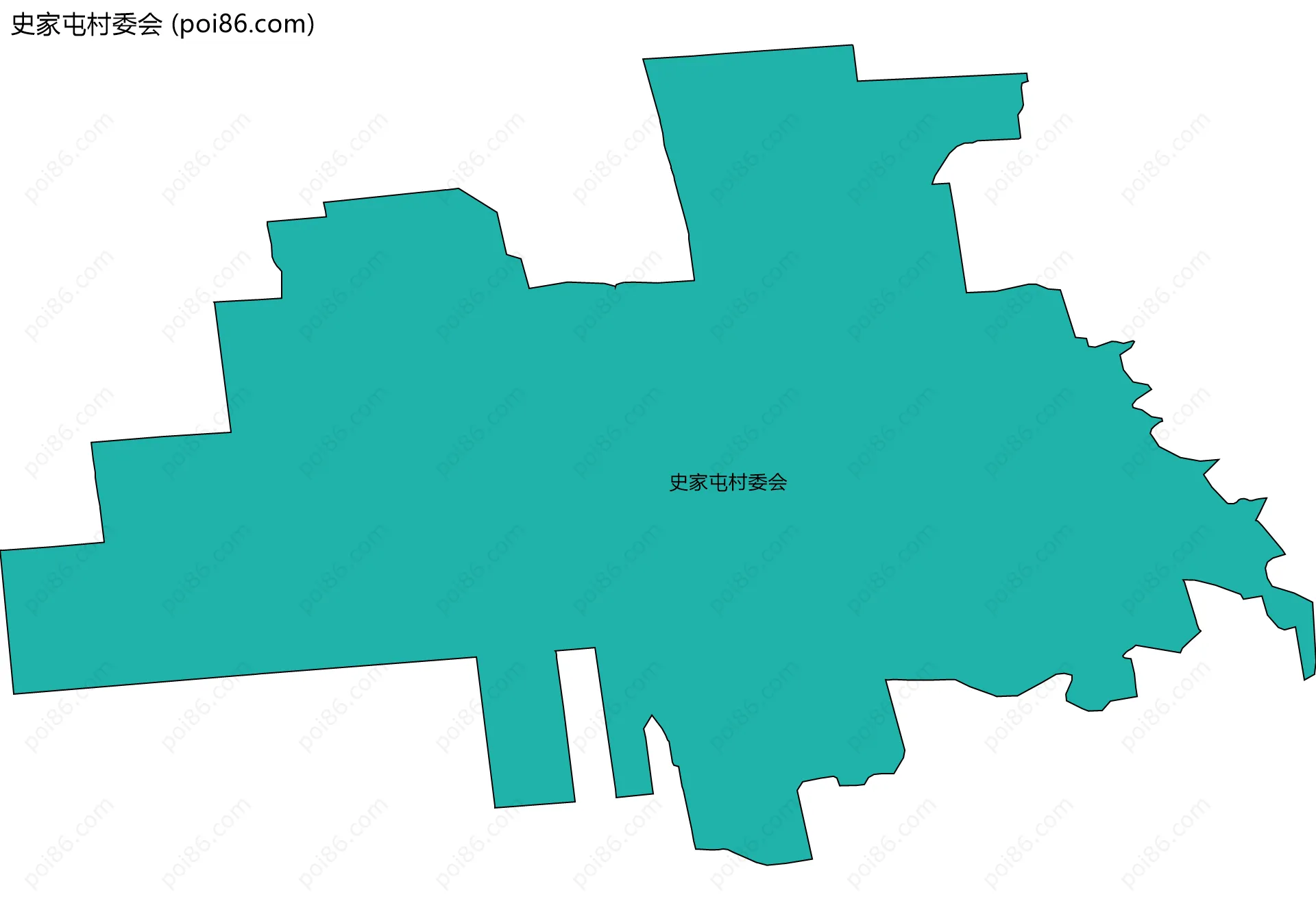 史家屯村委会边界地图