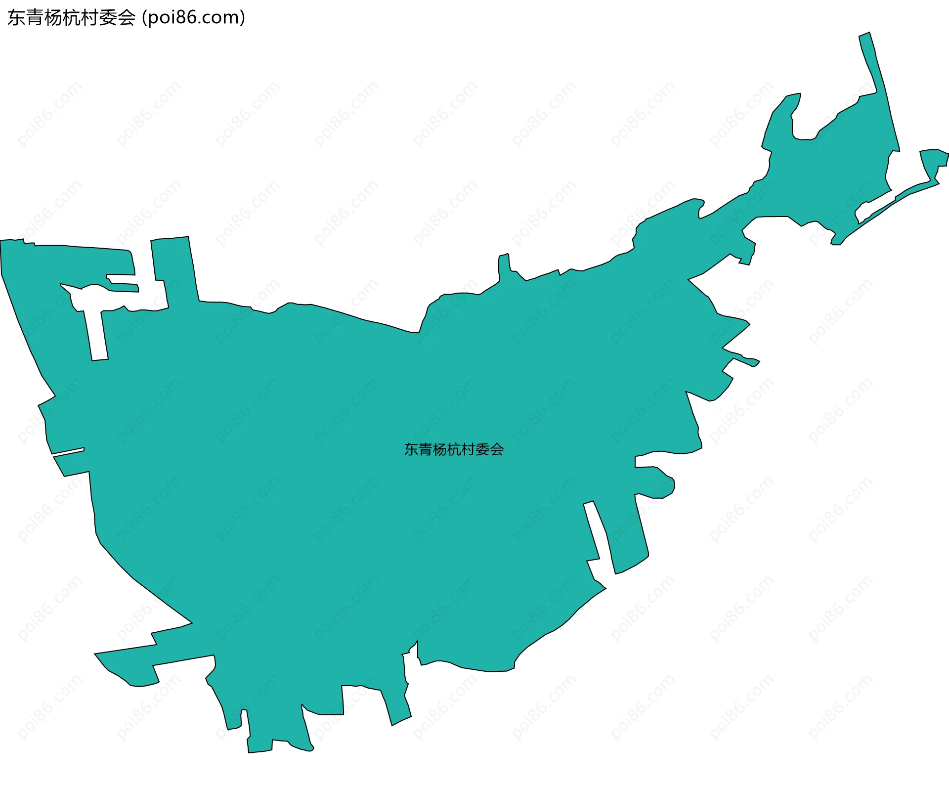东青杨杭村委会边界地图