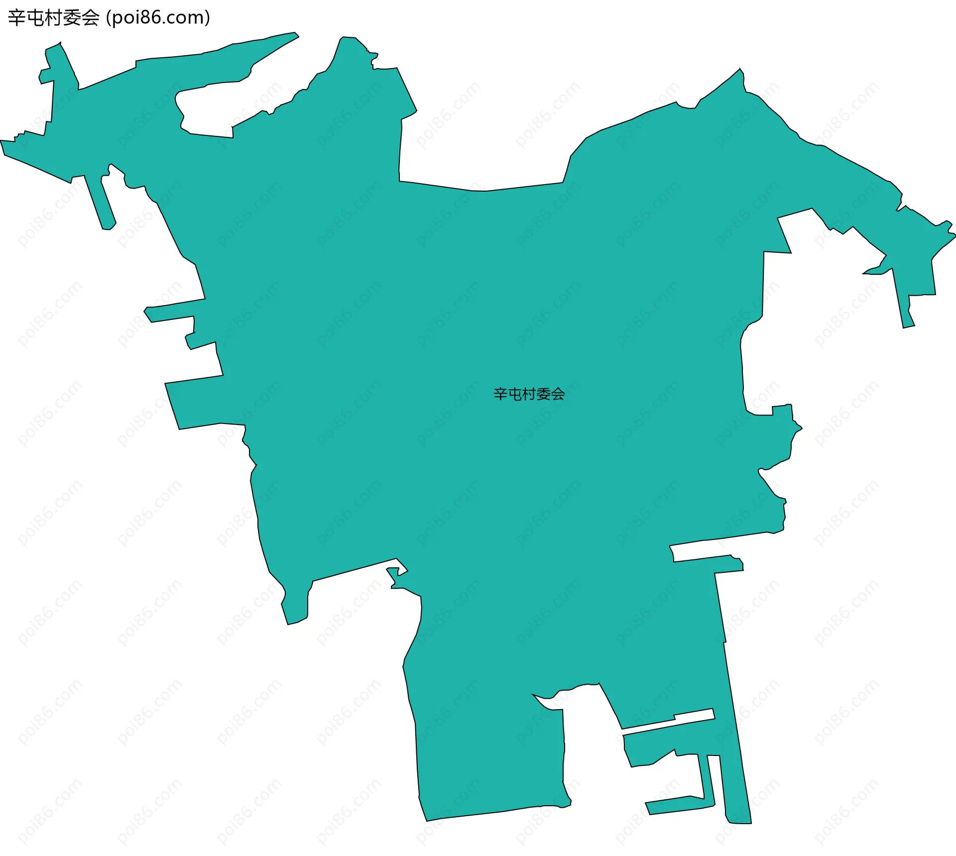 辛屯村委会边界地图