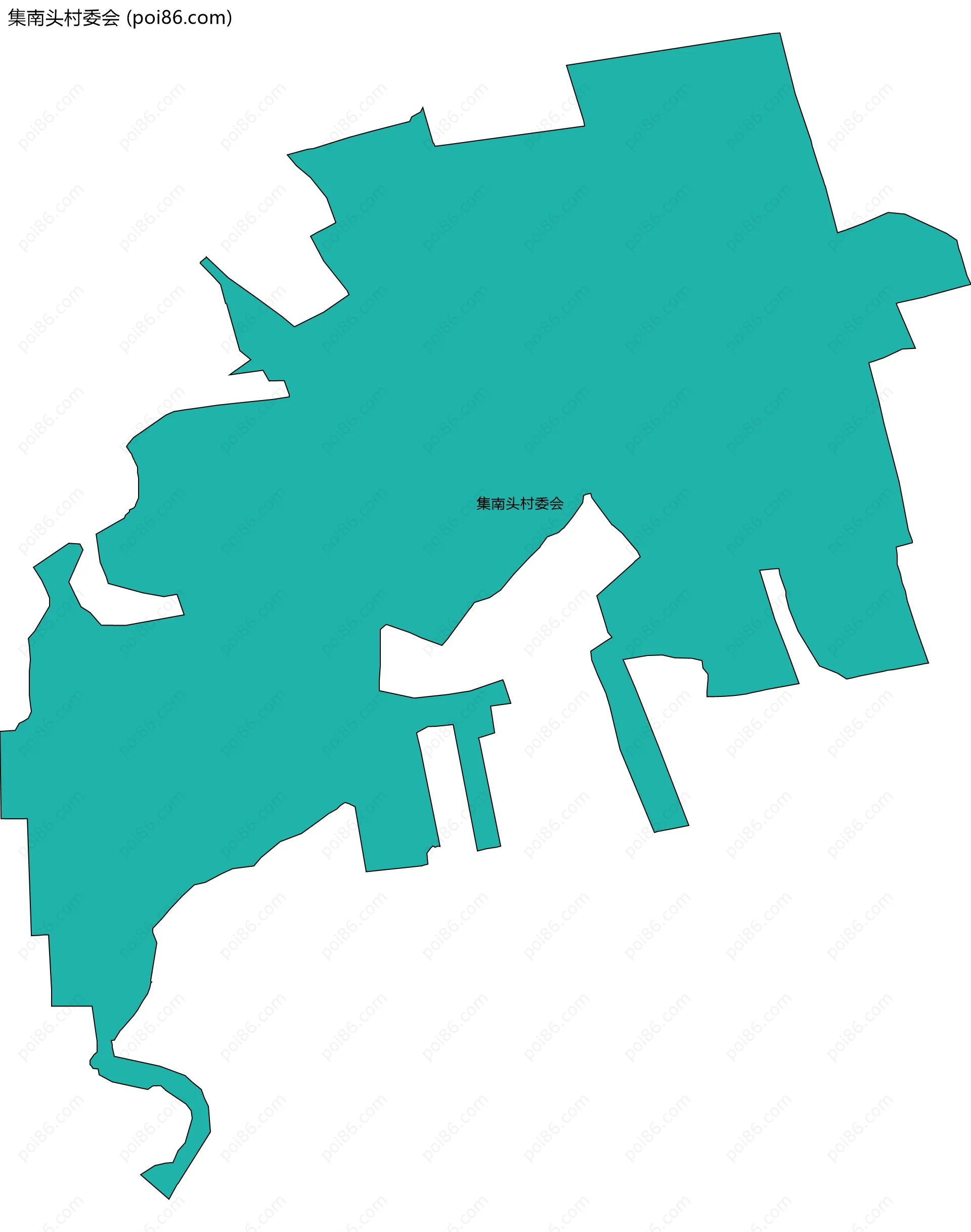 集南头村委会边界地图