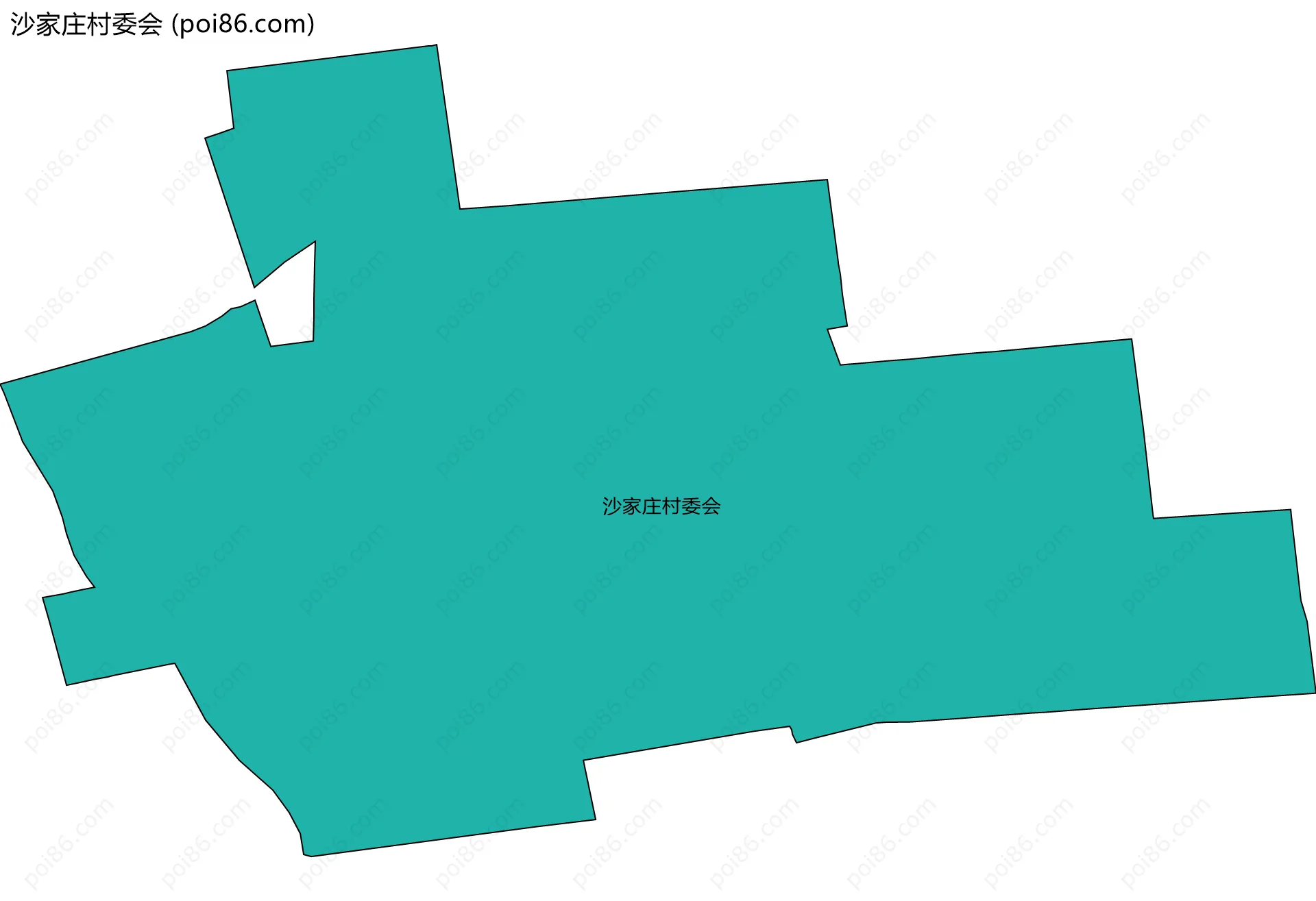 沙家庄村委会边界地图