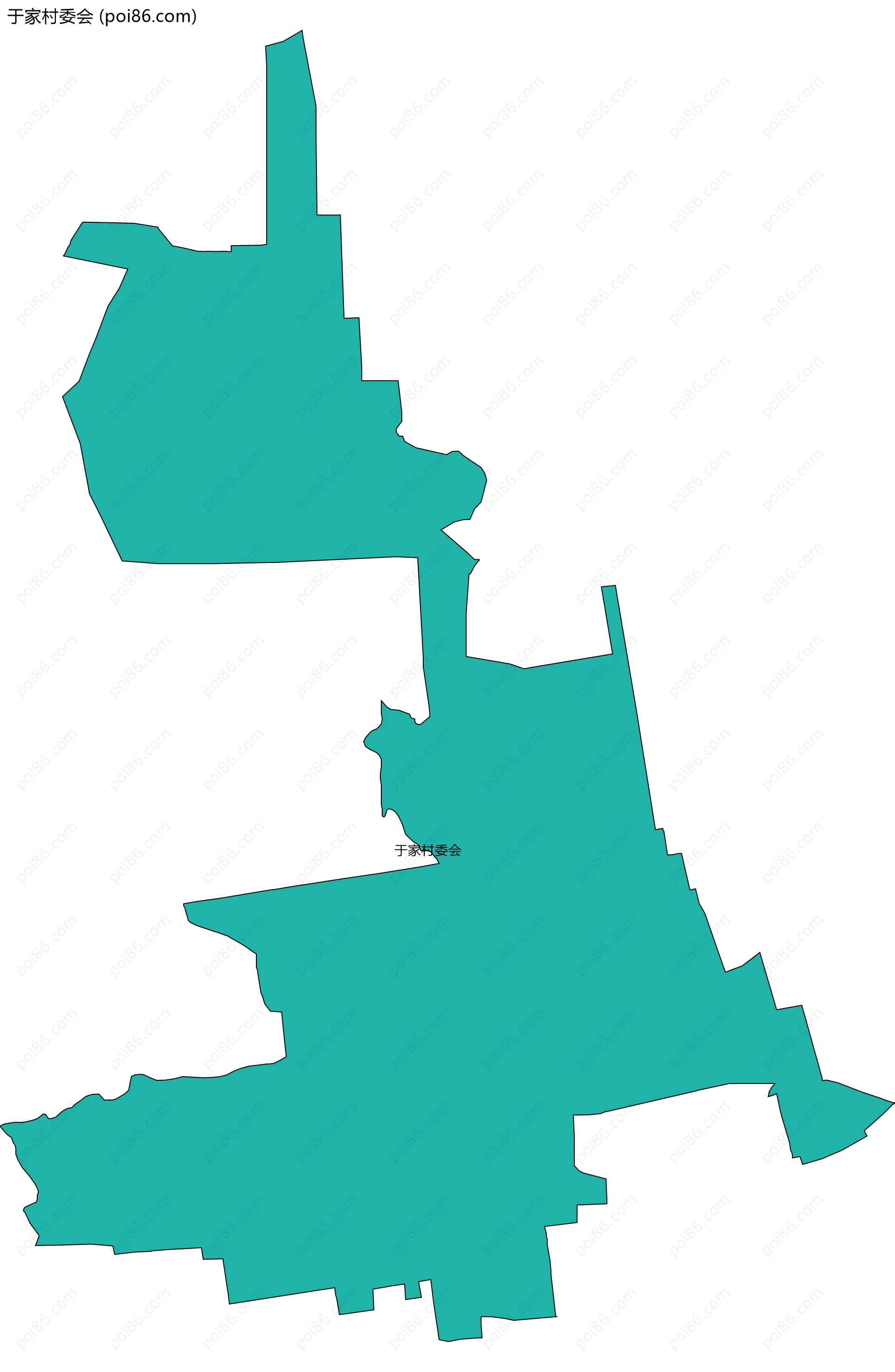 于家村委会边界地图