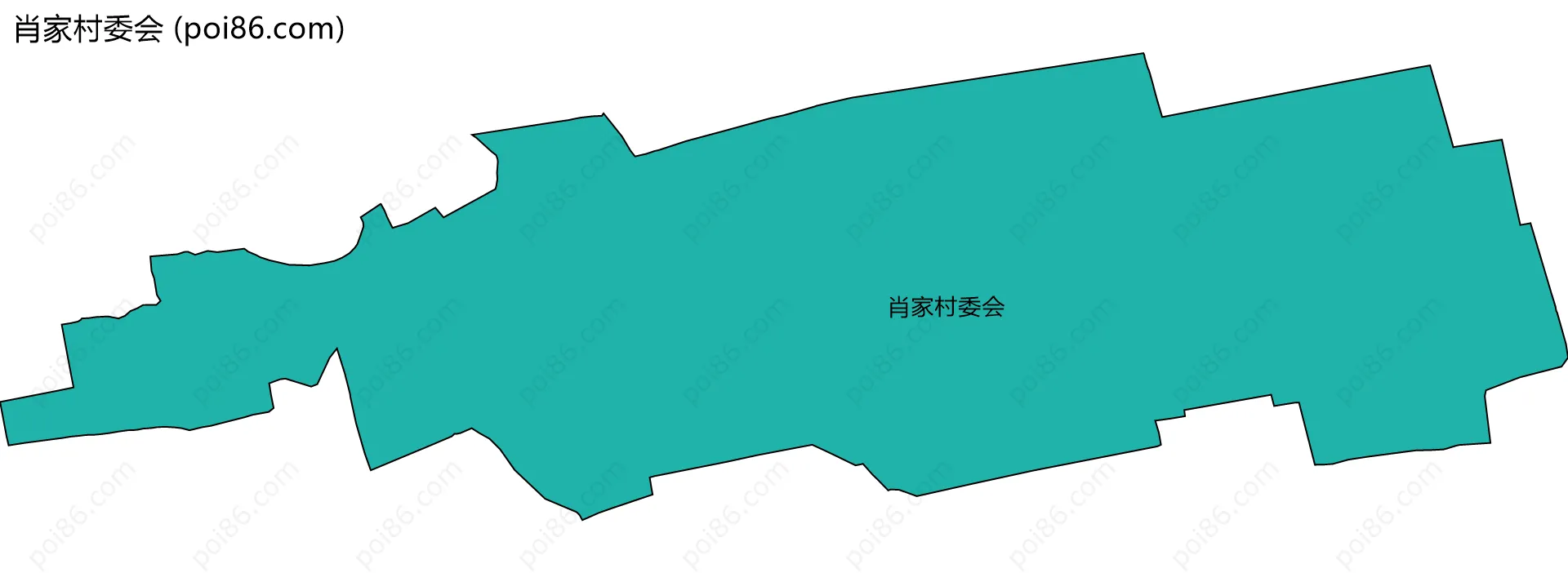 肖家村委会边界地图