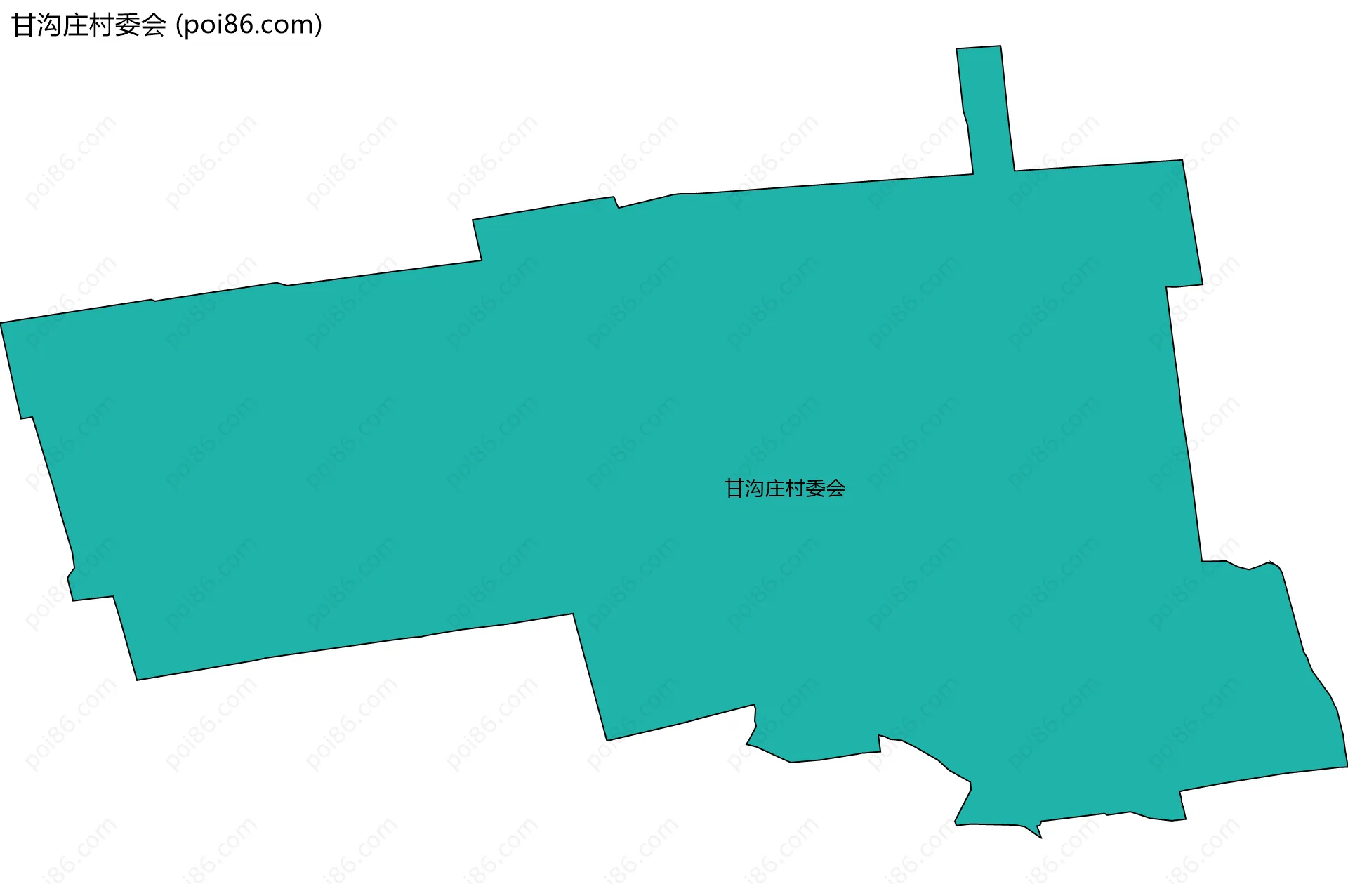 甘沟庄村委会边界地图