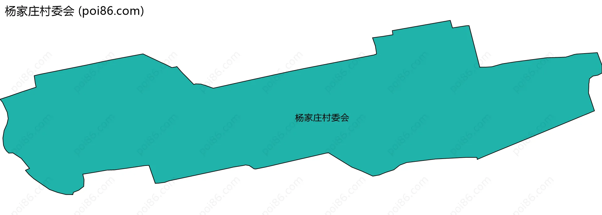 杨家庄村委会边界地图