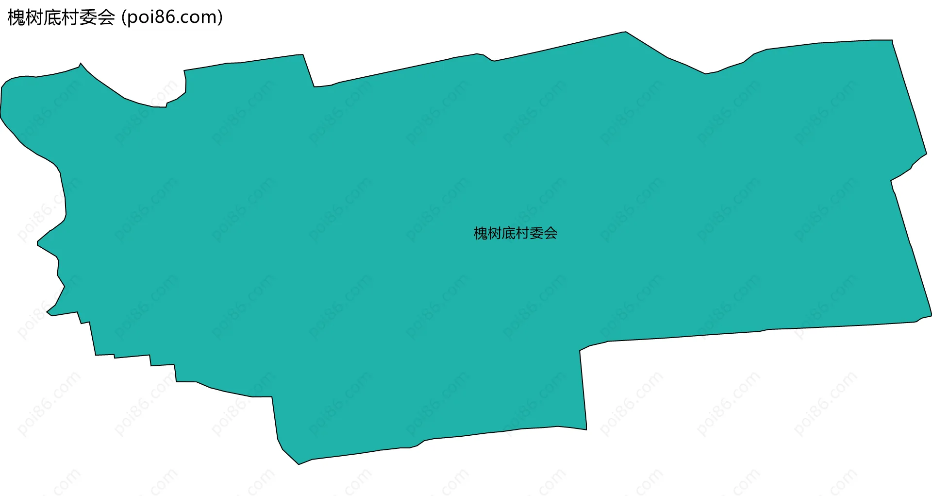 槐树底村委会边界地图