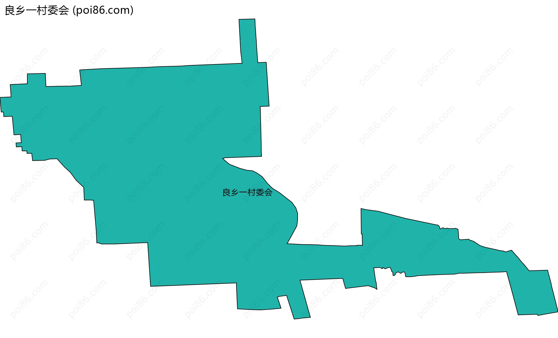 良乡一村委会边界地图